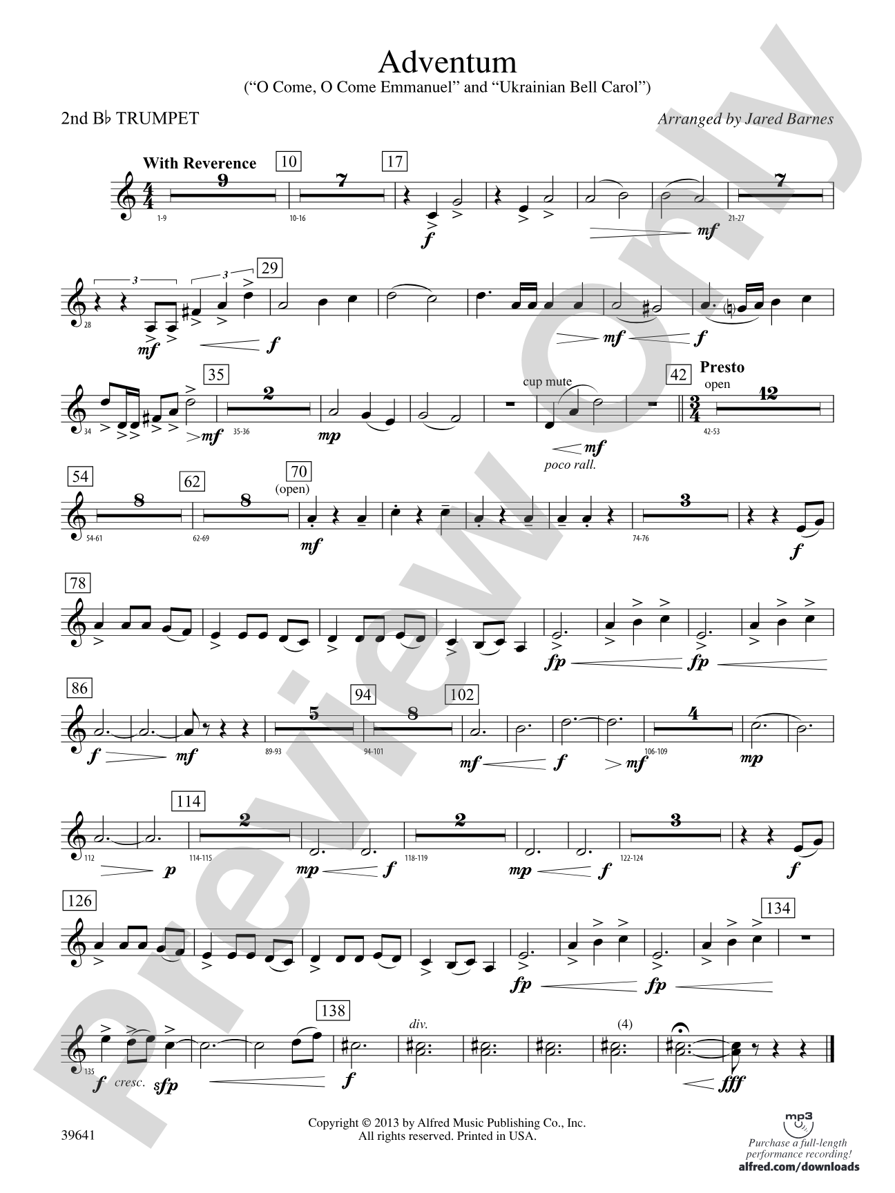 Adventum: 2nd B-flat Trumpet
