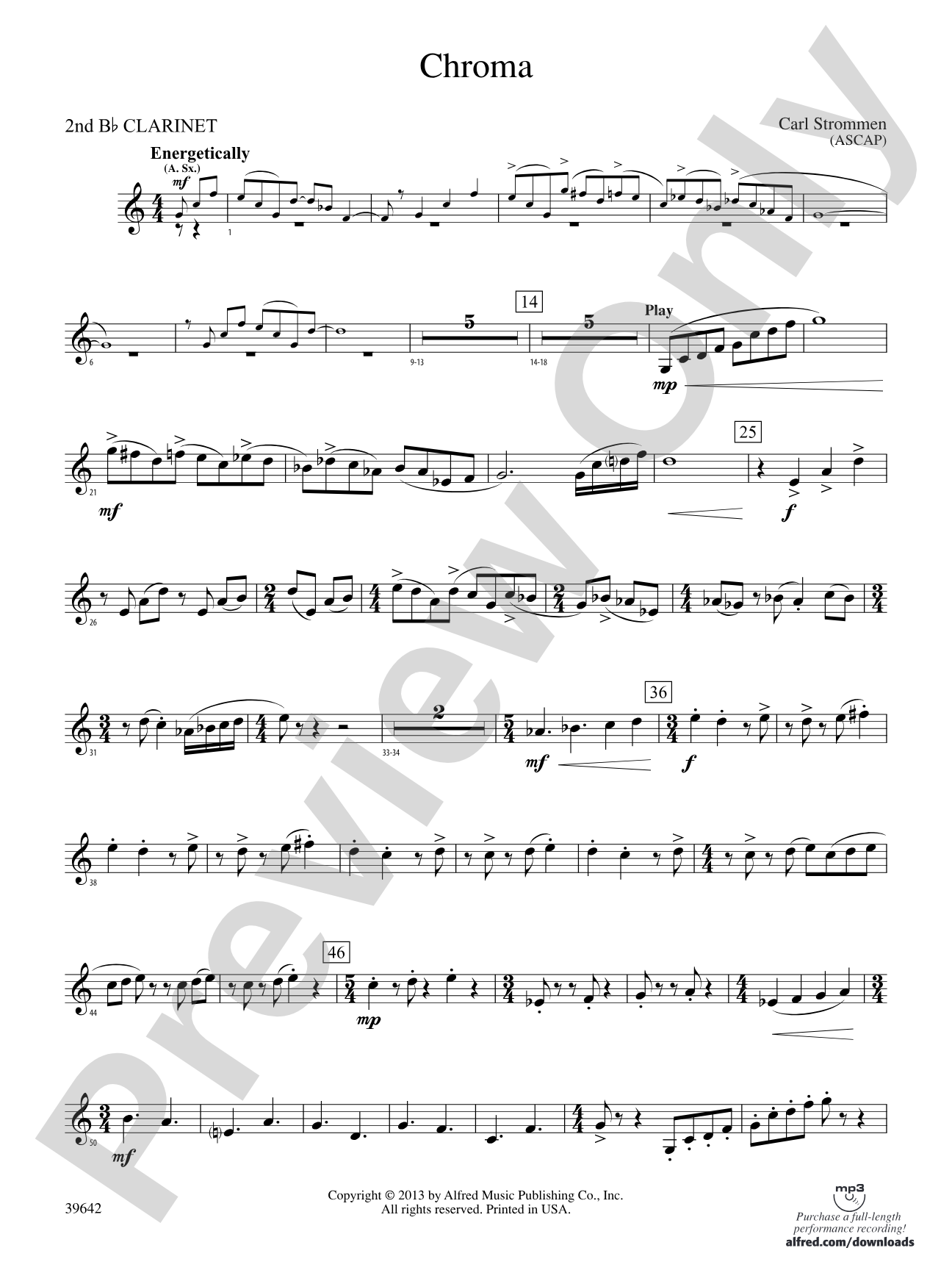 Chroma: 2nd B-flat Clarinet