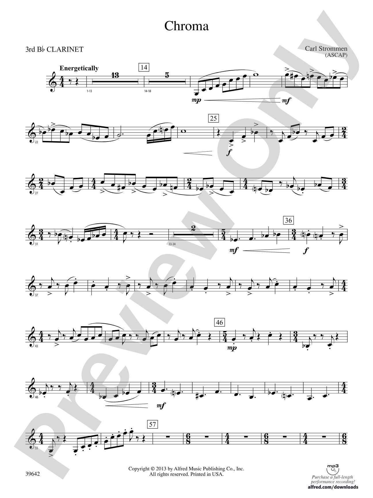 Chroma: 3rd B-flat Clarinet