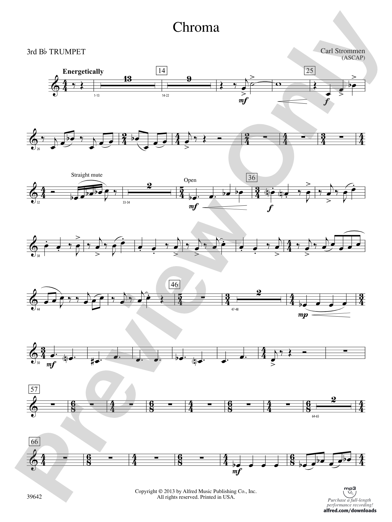 Chroma: 3rd B-flat Trumpet