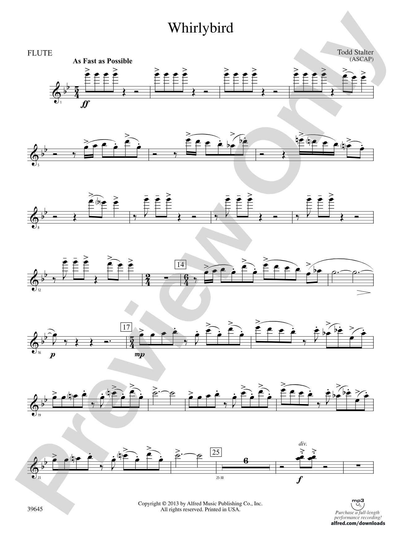 Whirlybird: Flute