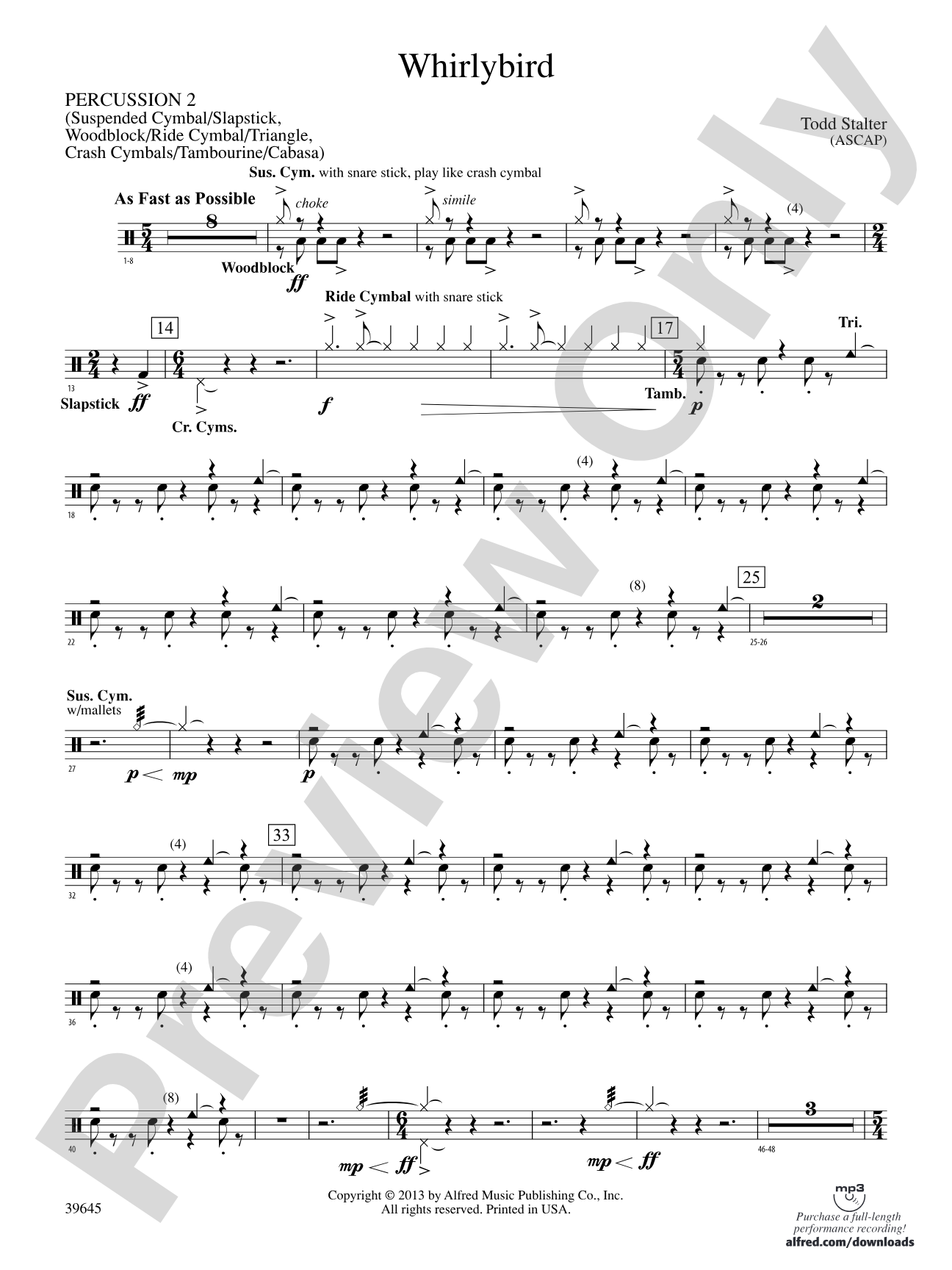 Whirlybird: 2nd Percussion