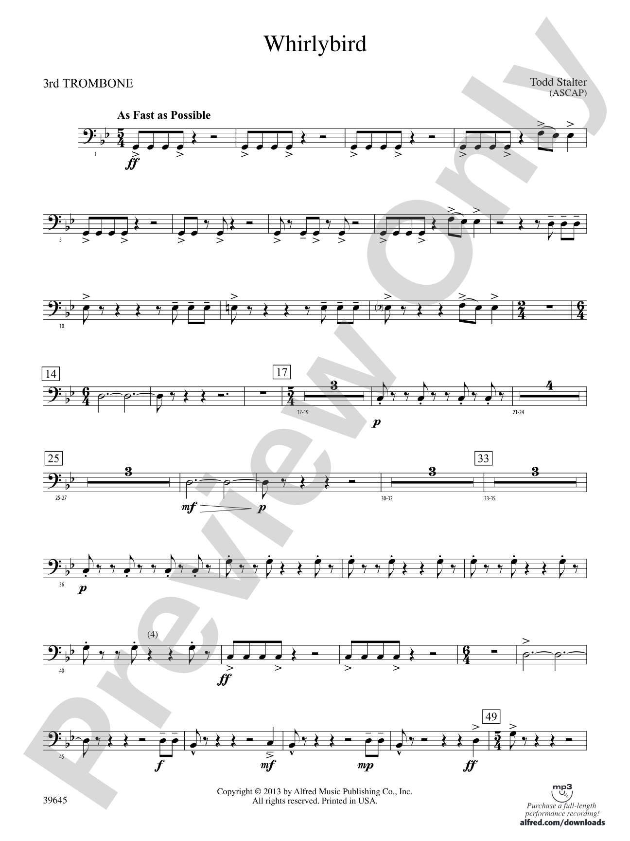 Whirlybird: 3rd Trombone