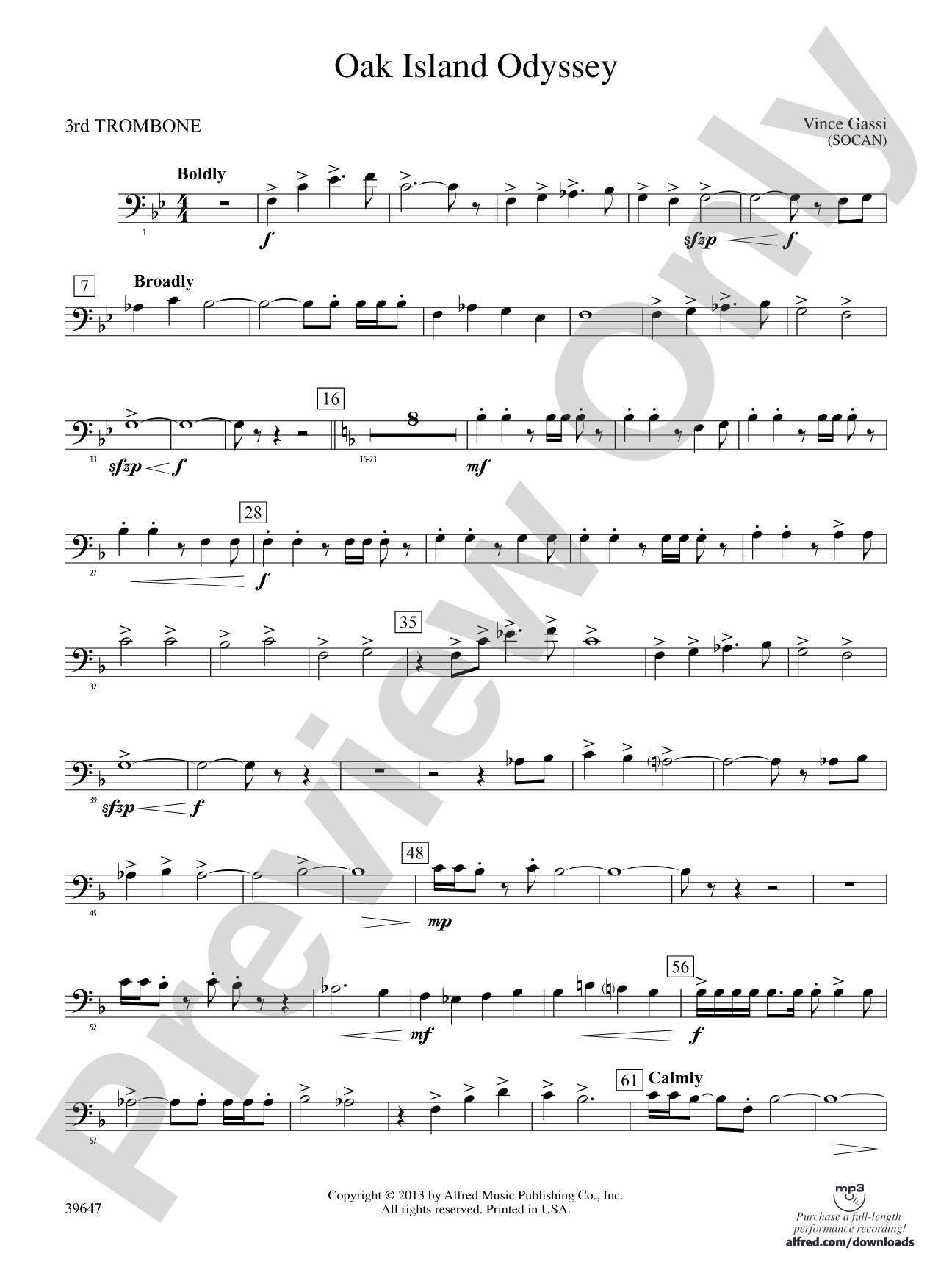 Oak Island Odyssey: 3rd Trombone