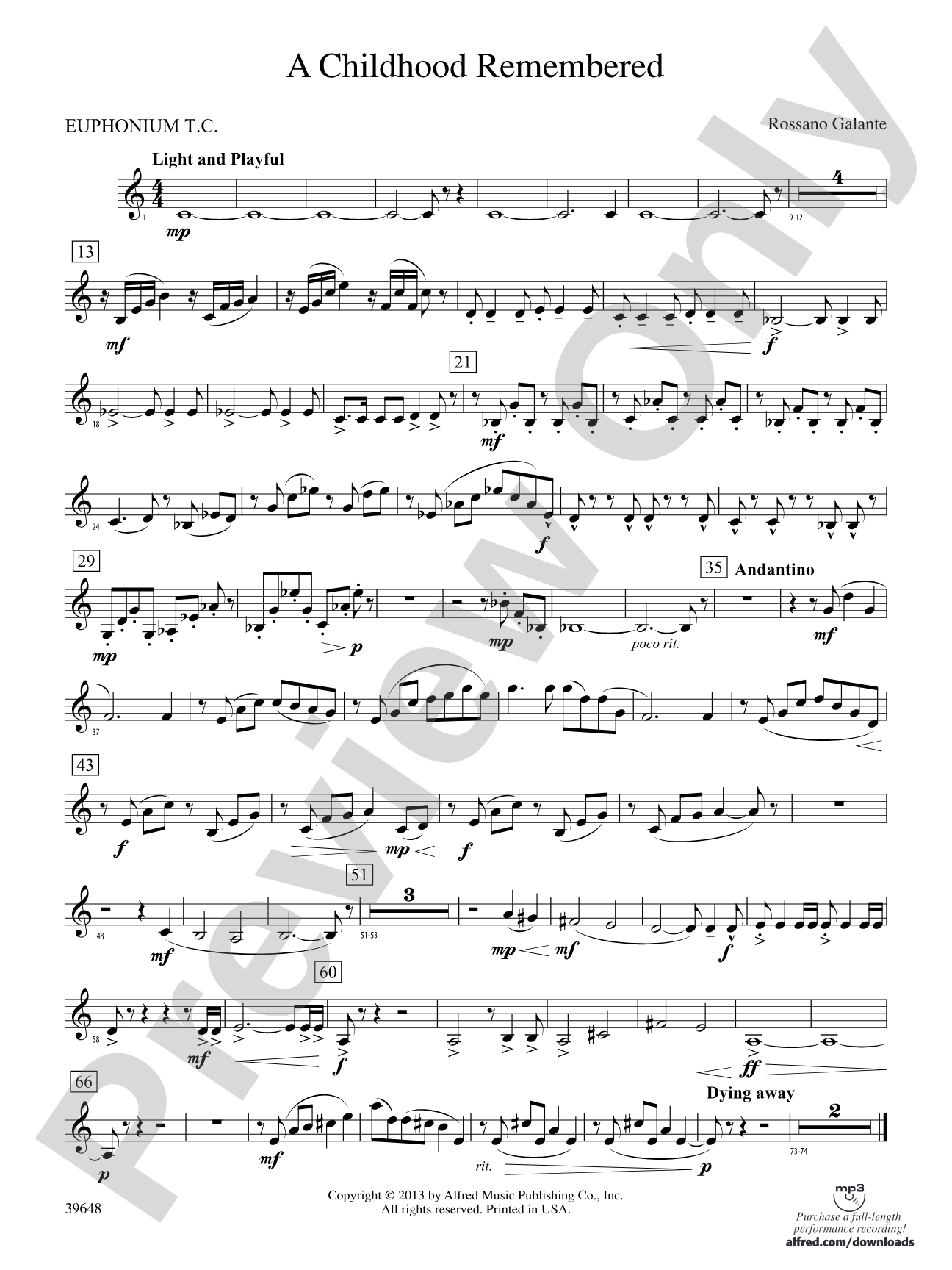 A Childhood Remembered: Baritone T.C.