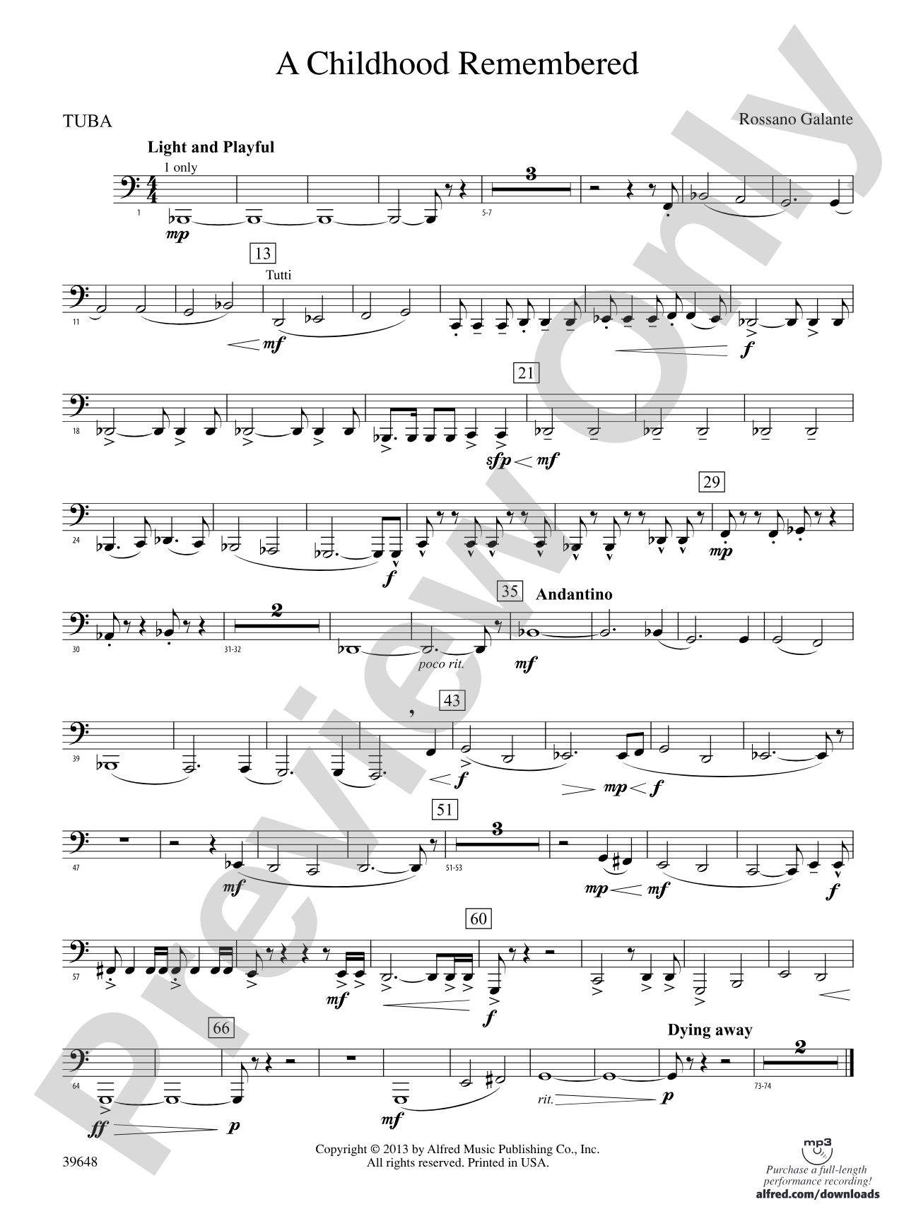A Childhood Remembered: Tuba