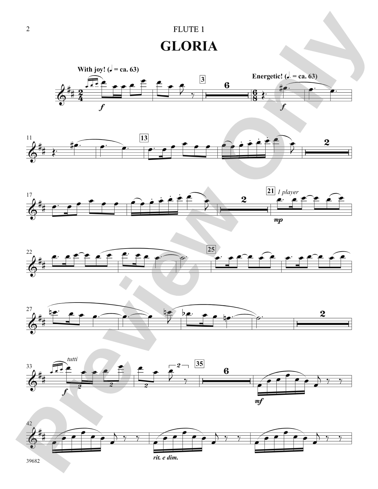 Missa Festiva: Flute: Choral SoundPax