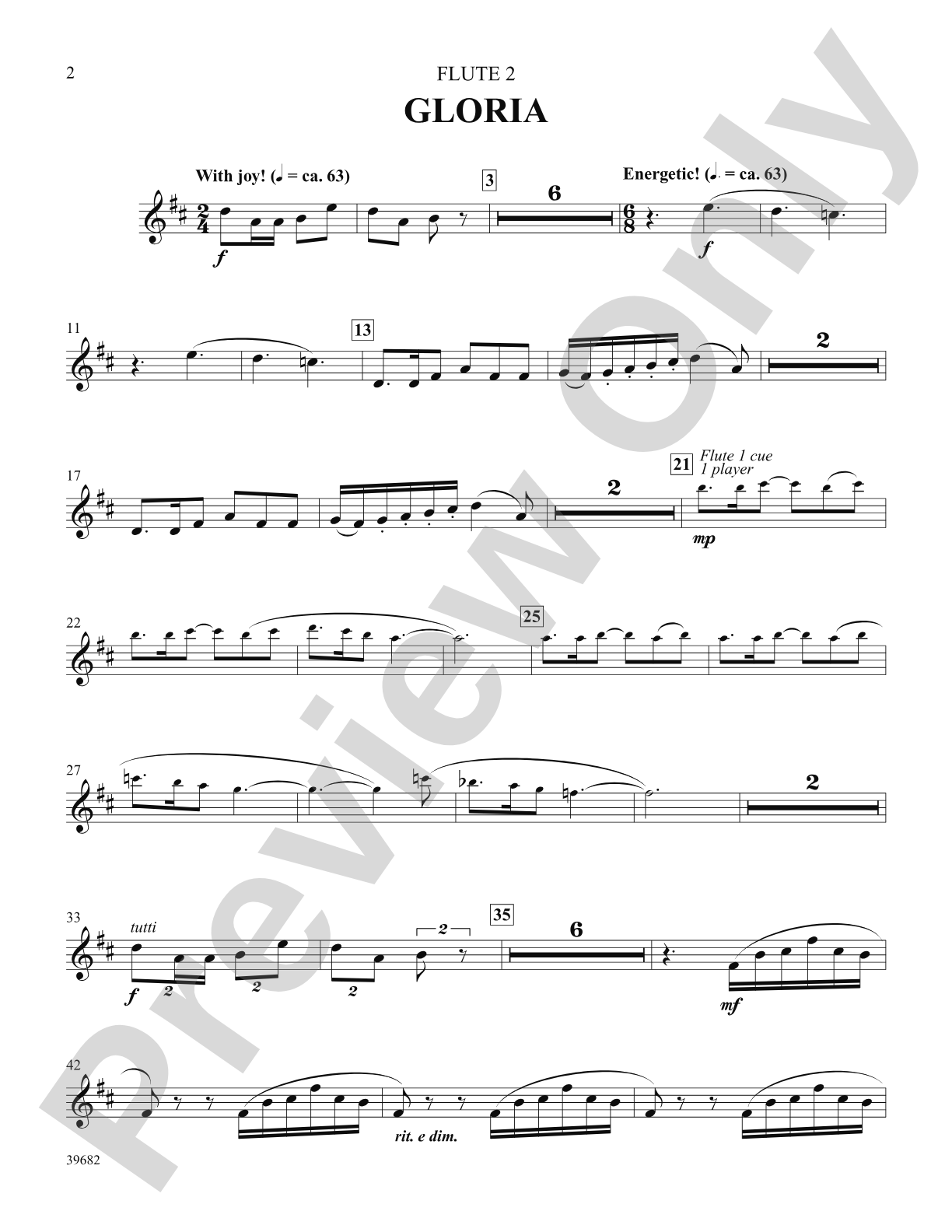 Missa Festiva: 2nd Flute: Choral SoundPax