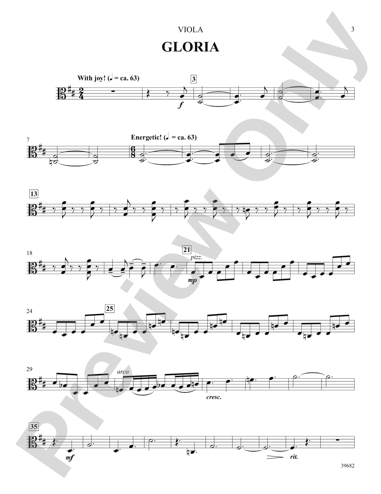 Missa Festiva: Viola: Choral SoundPax