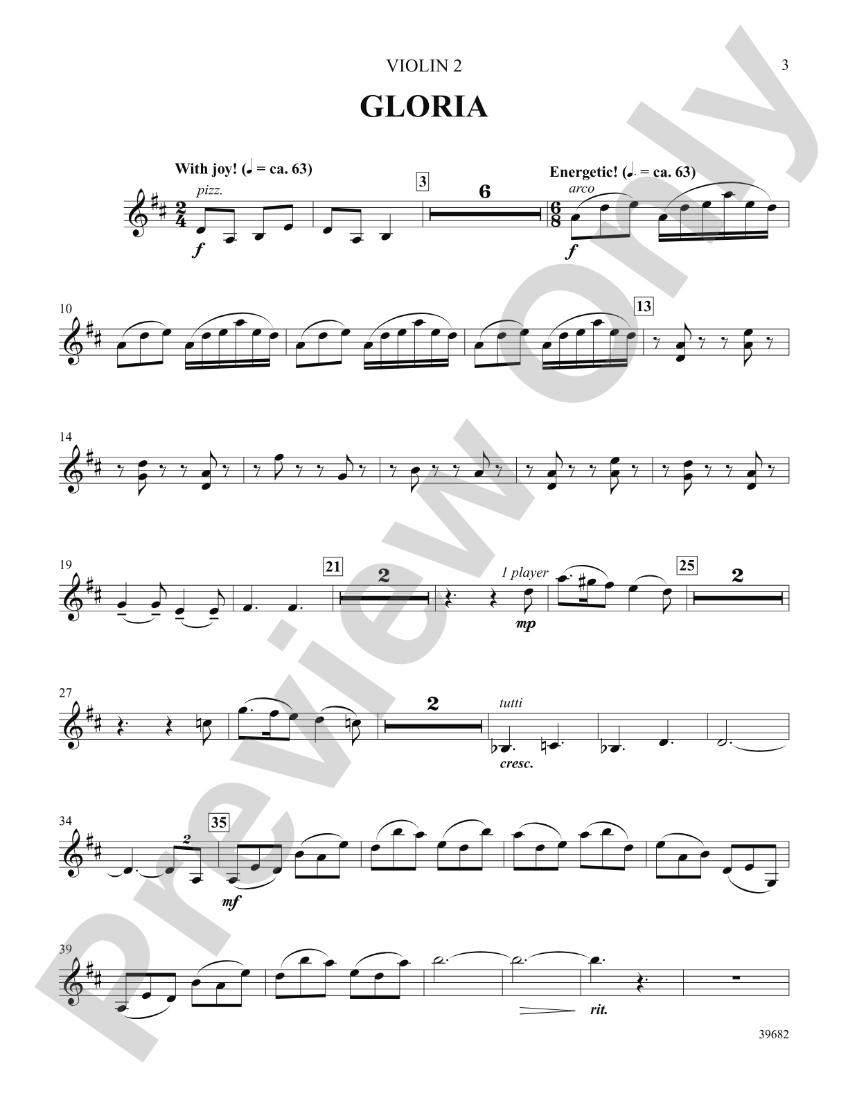 Missa Festiva: 2nd Violin: Choral SoundPax