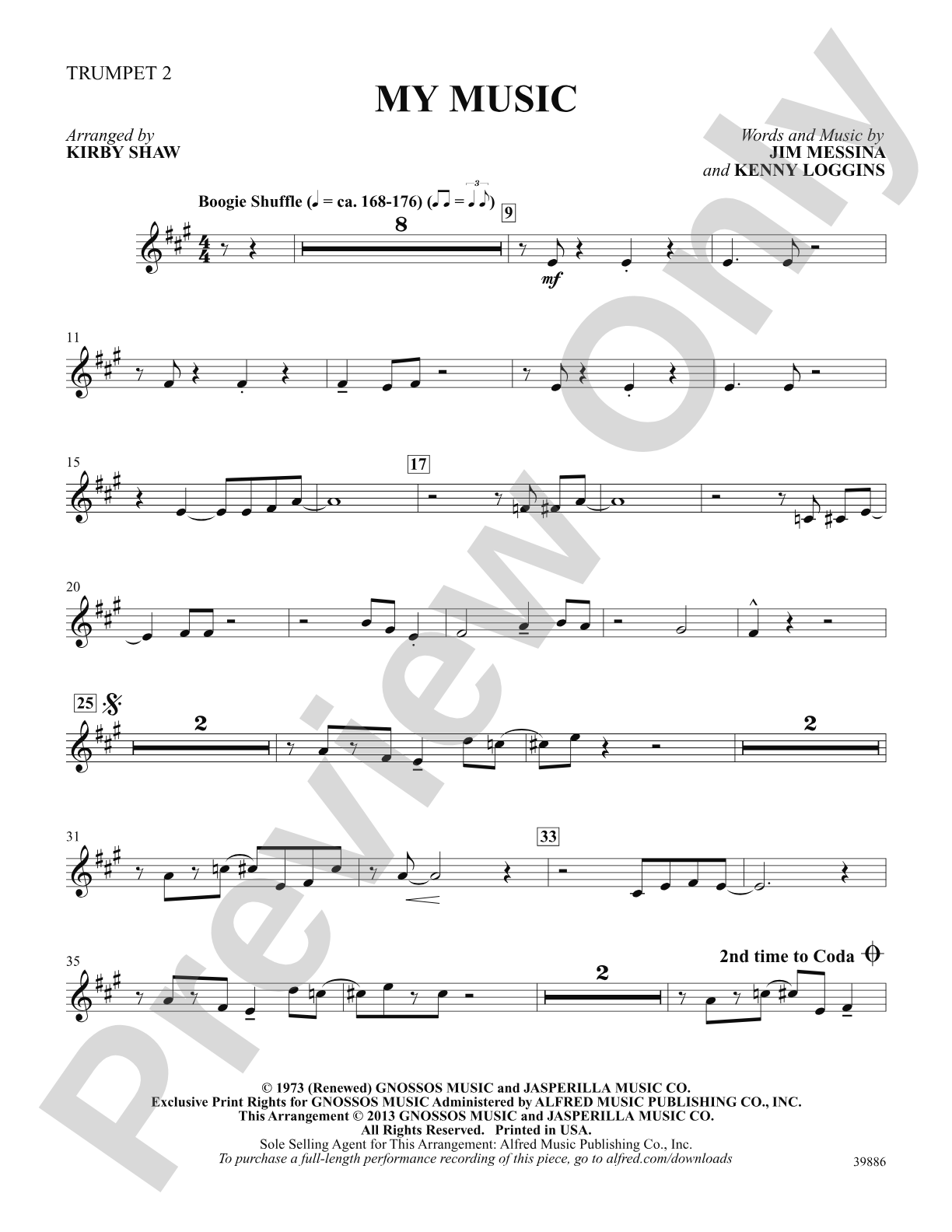 My Music: 2nd B-flat Trumpet: Choral SoundPax