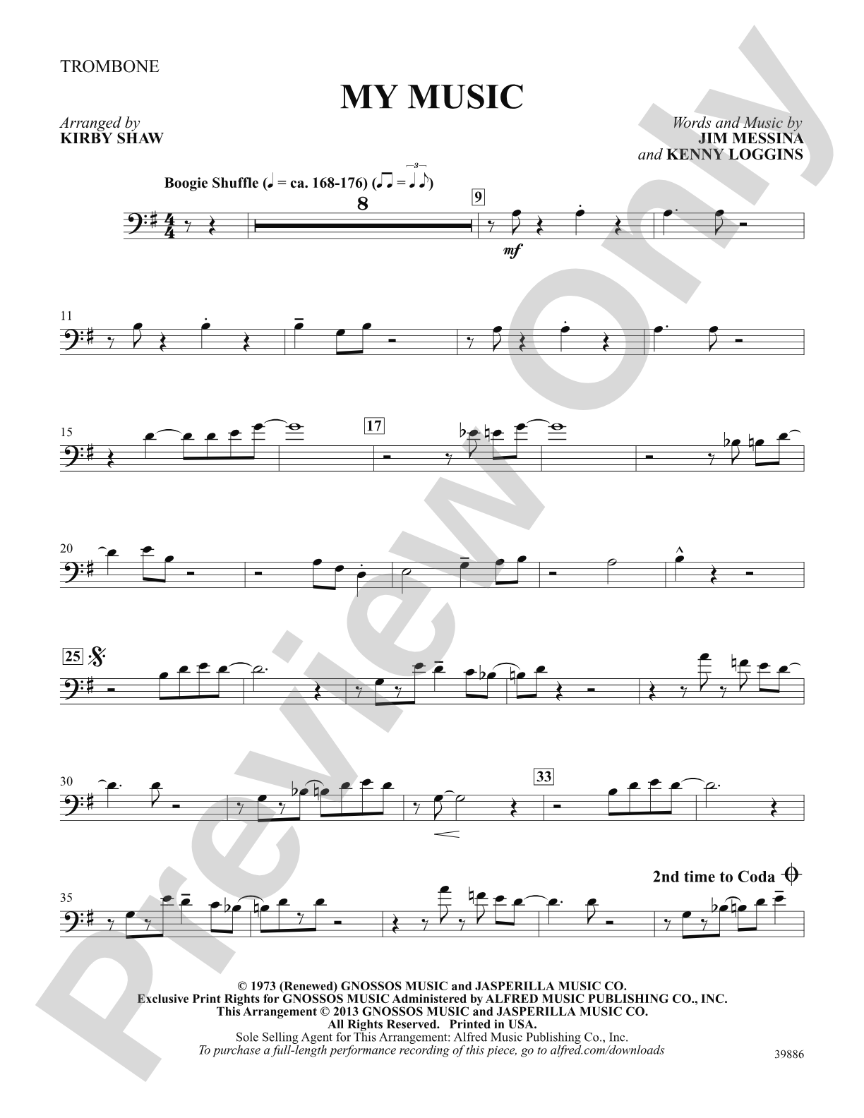 My Music: 1st Trombone: Choral SoundPax