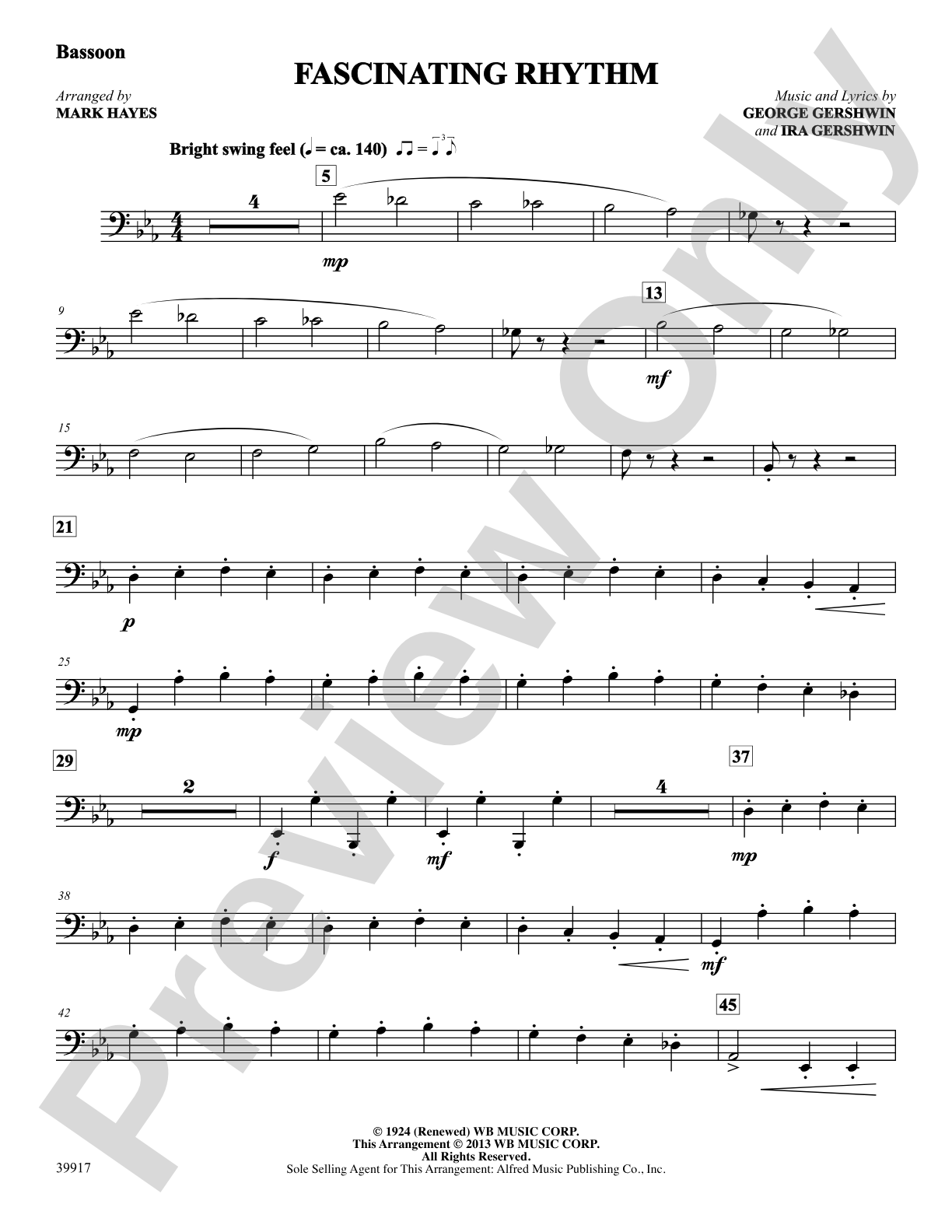 Fascinating Rhythm: Bassoon: Choral SoundPax