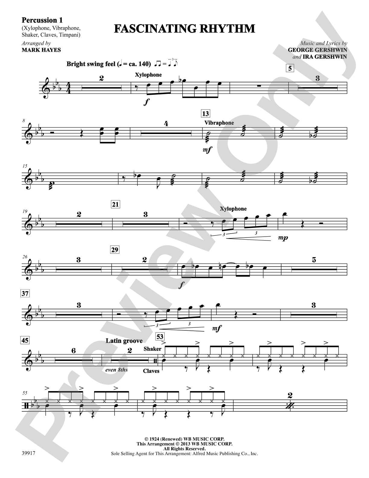 Fascinating Rhythm: 1st Percussion: Choral SoundPax