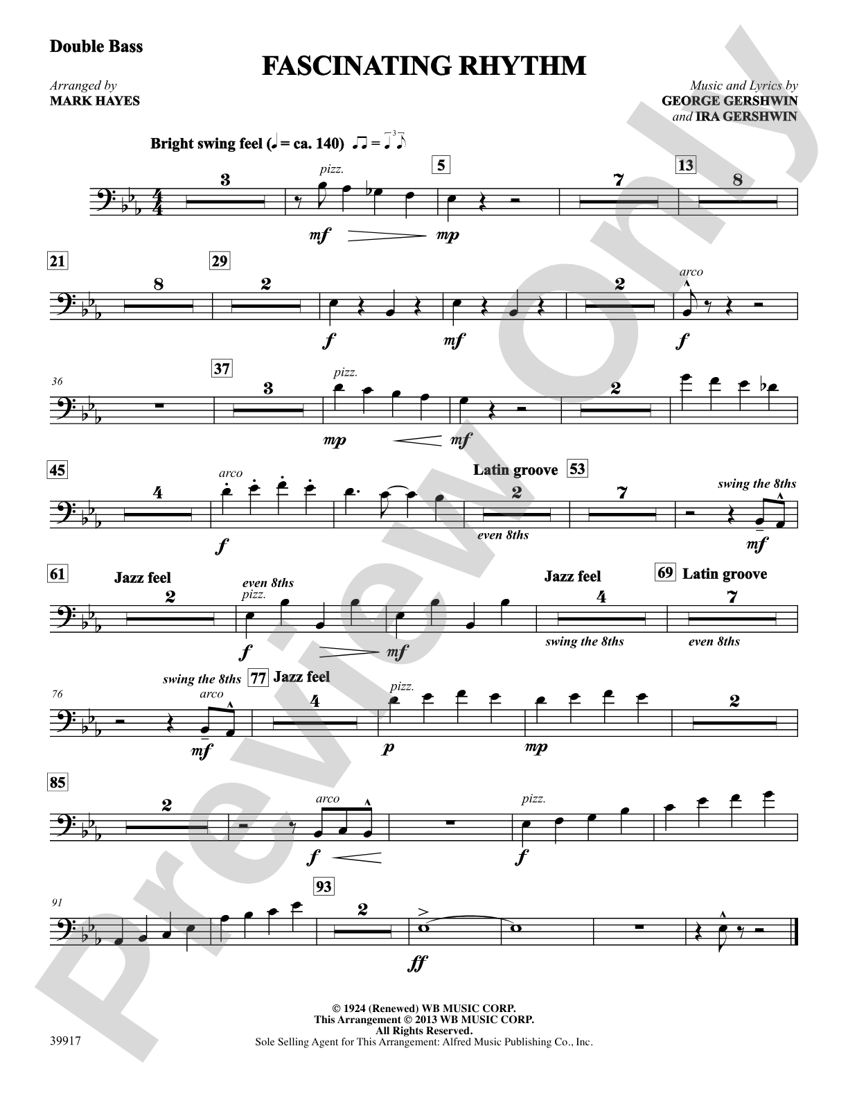 Fascinating Rhythm: String Bass: Choral SoundPax