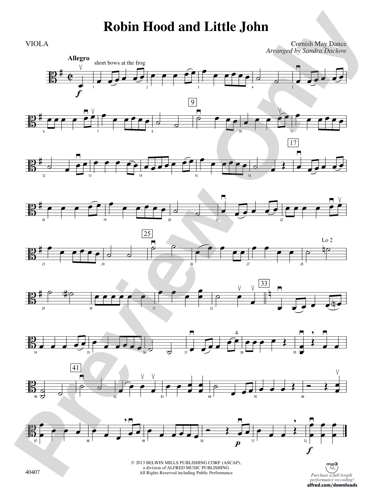 Robin Hood and Little John: Viola