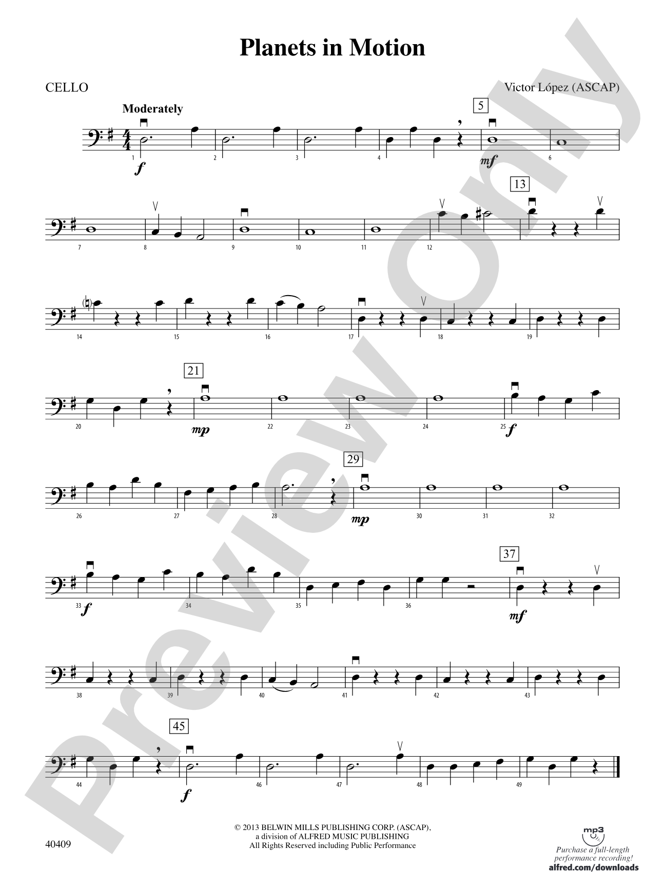 Planets in Motion: Cello