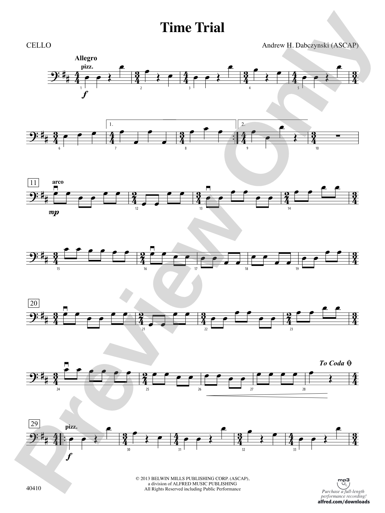 Time Trial: Cello
