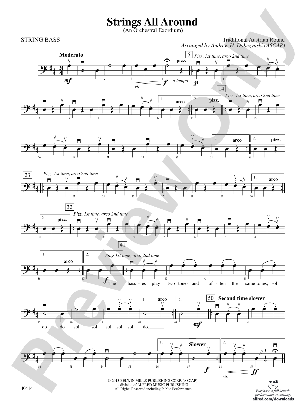 Strings All Around: String Bass