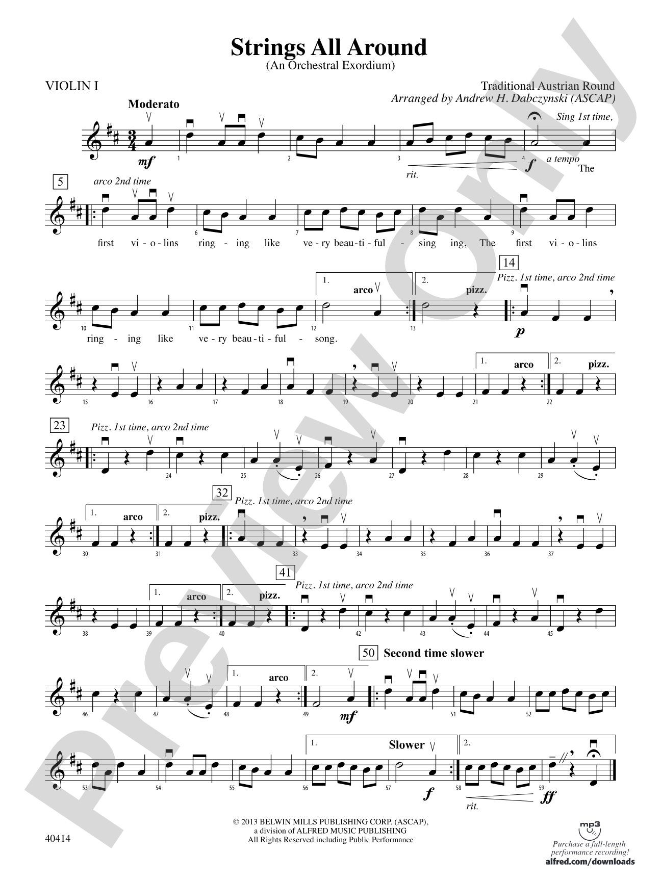 Strings All Around: 1st Violin