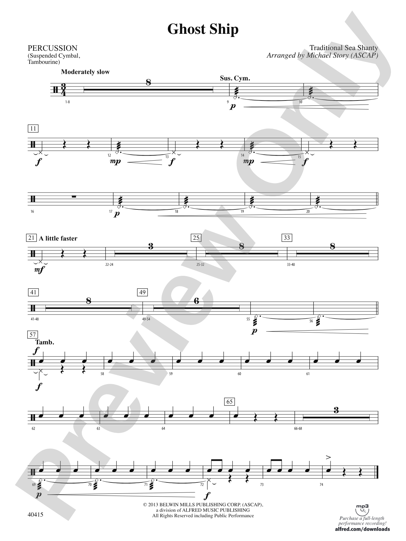 Ghost Ship: 1st Percussion