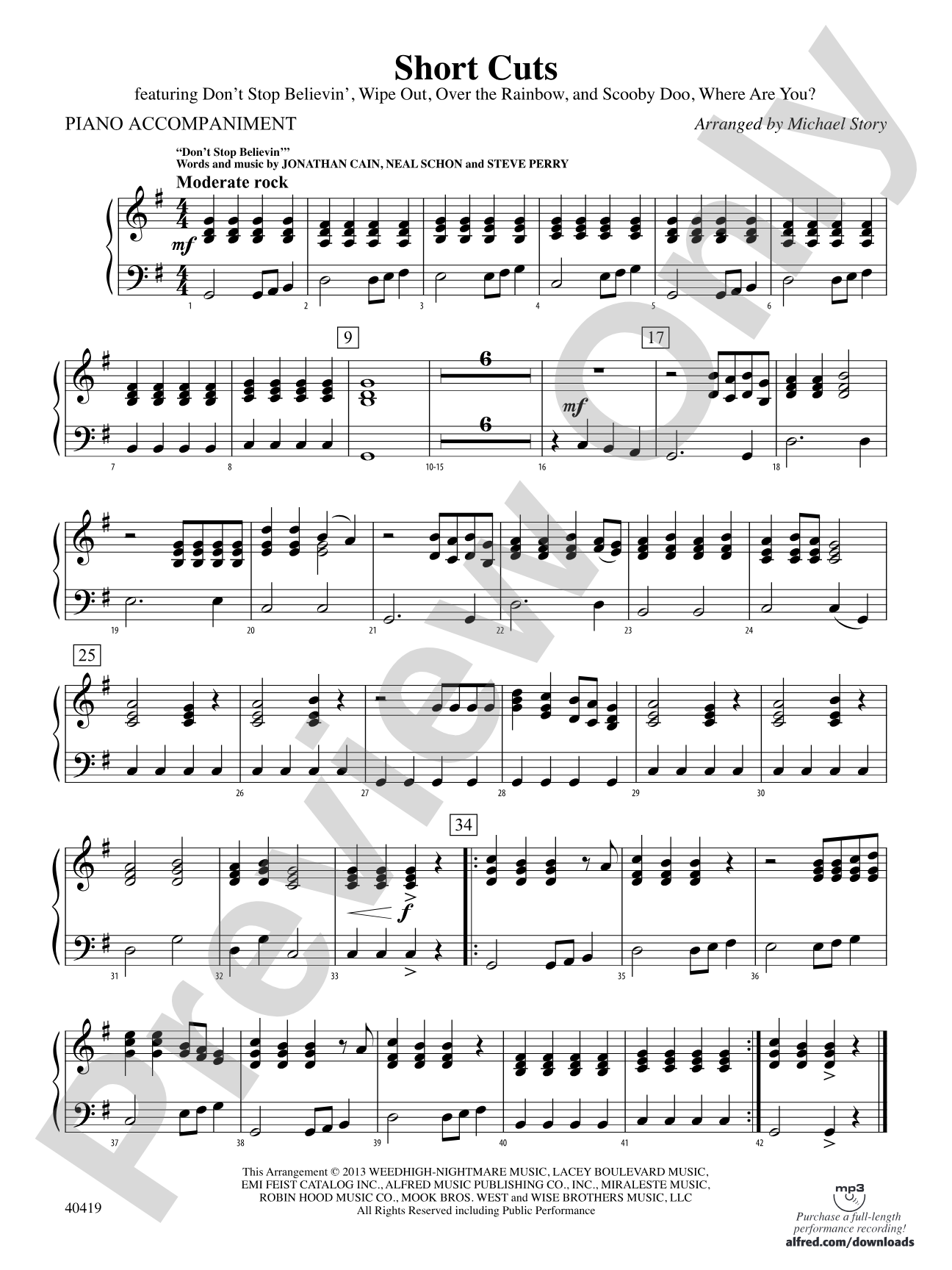 Short Cuts: Piano Accompaniment