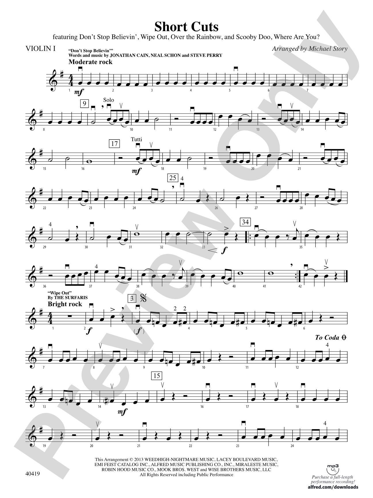 Short Cuts: 1st Violin