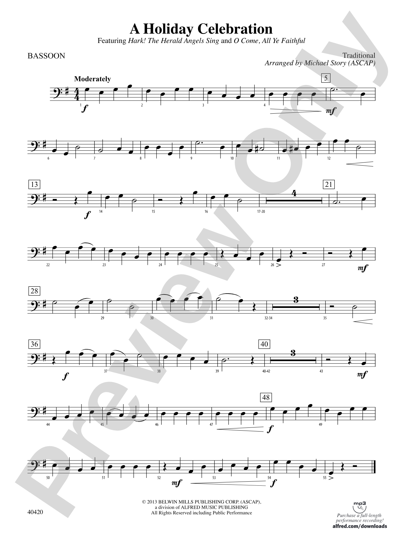 A Holiday Celebration: Bassoon