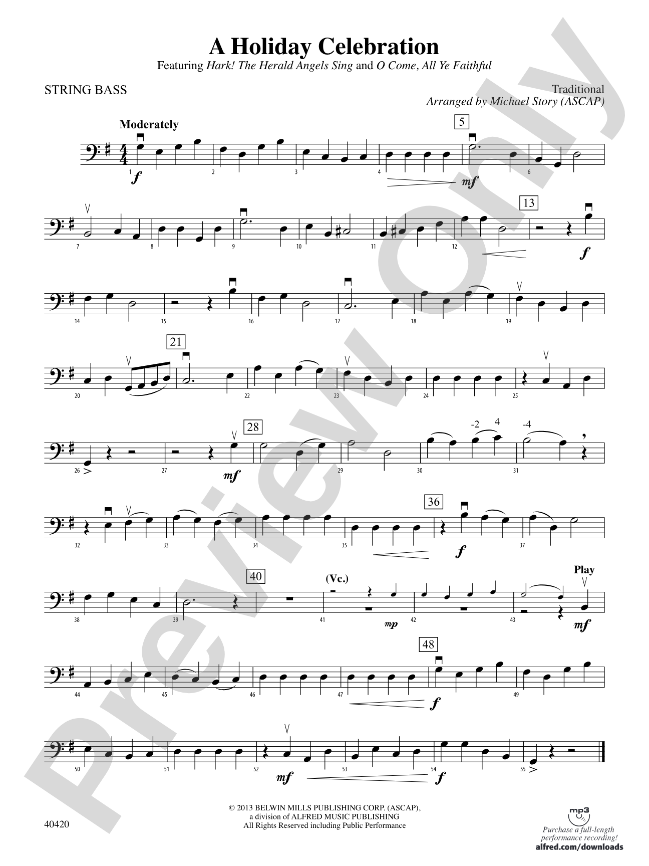 A Holiday Celebration: String Bass
