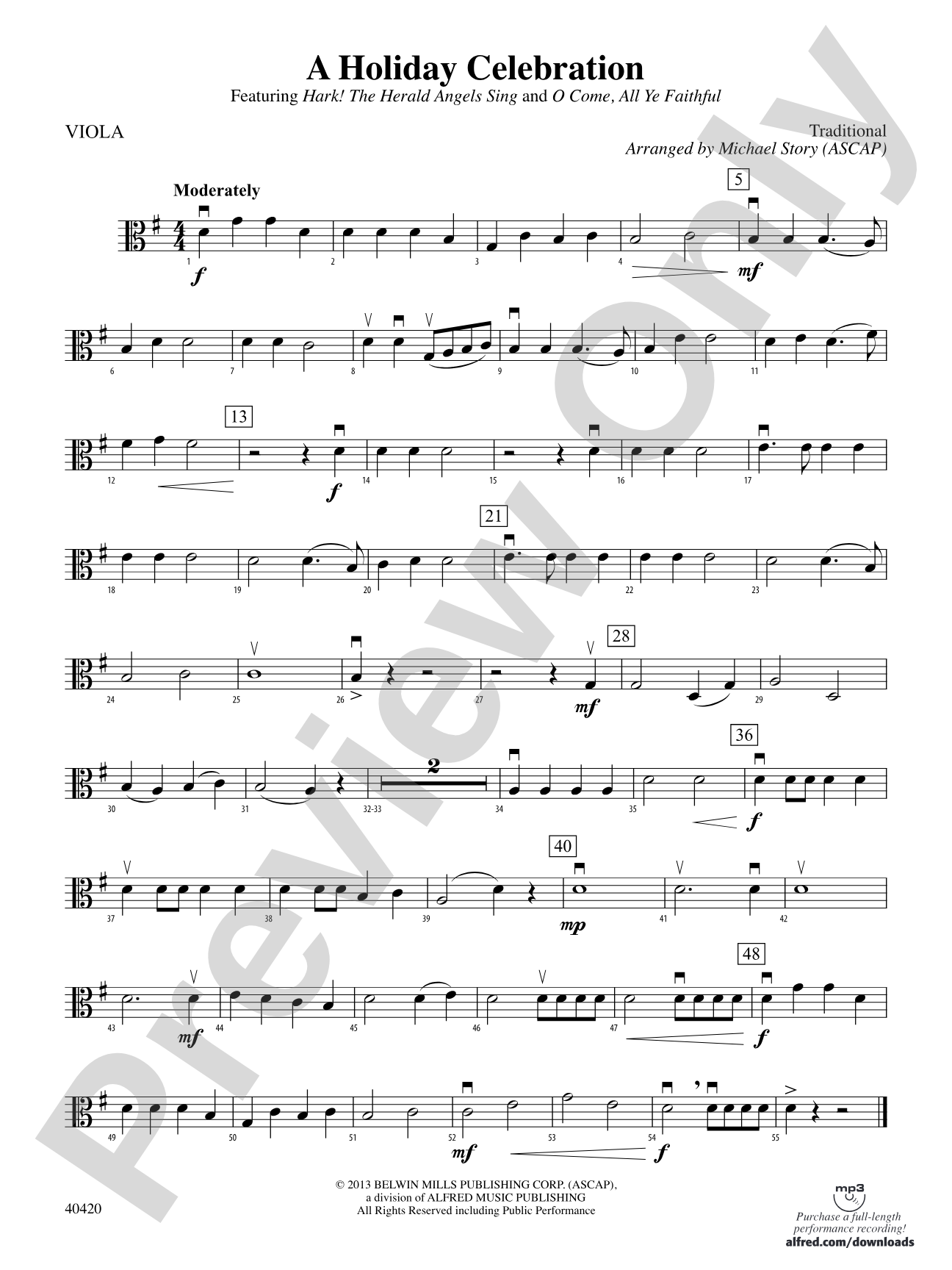 A Holiday Celebration: Viola