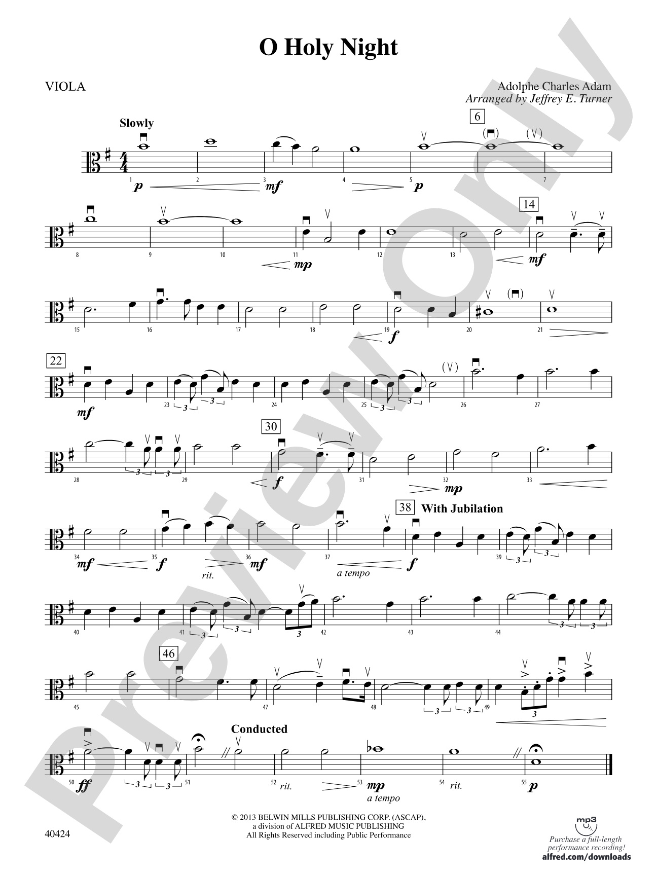 O Holy Night: Viola