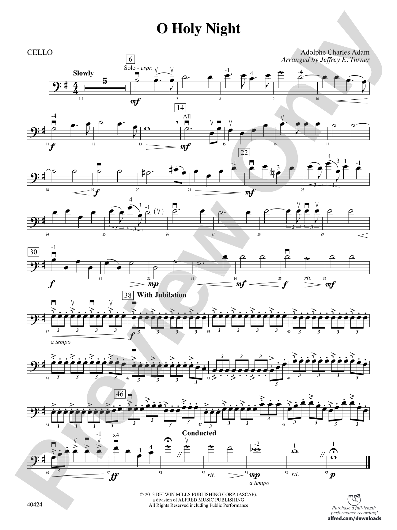 O Holy Night: Cello