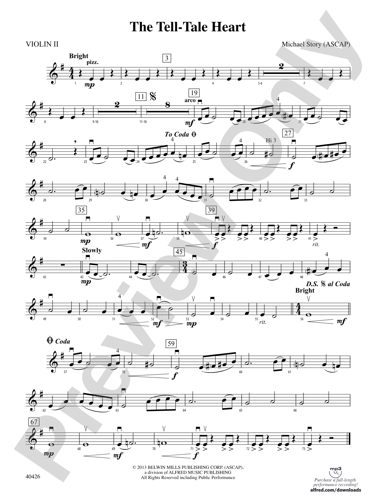 The Tell-Tale Heart: 2nd Violin