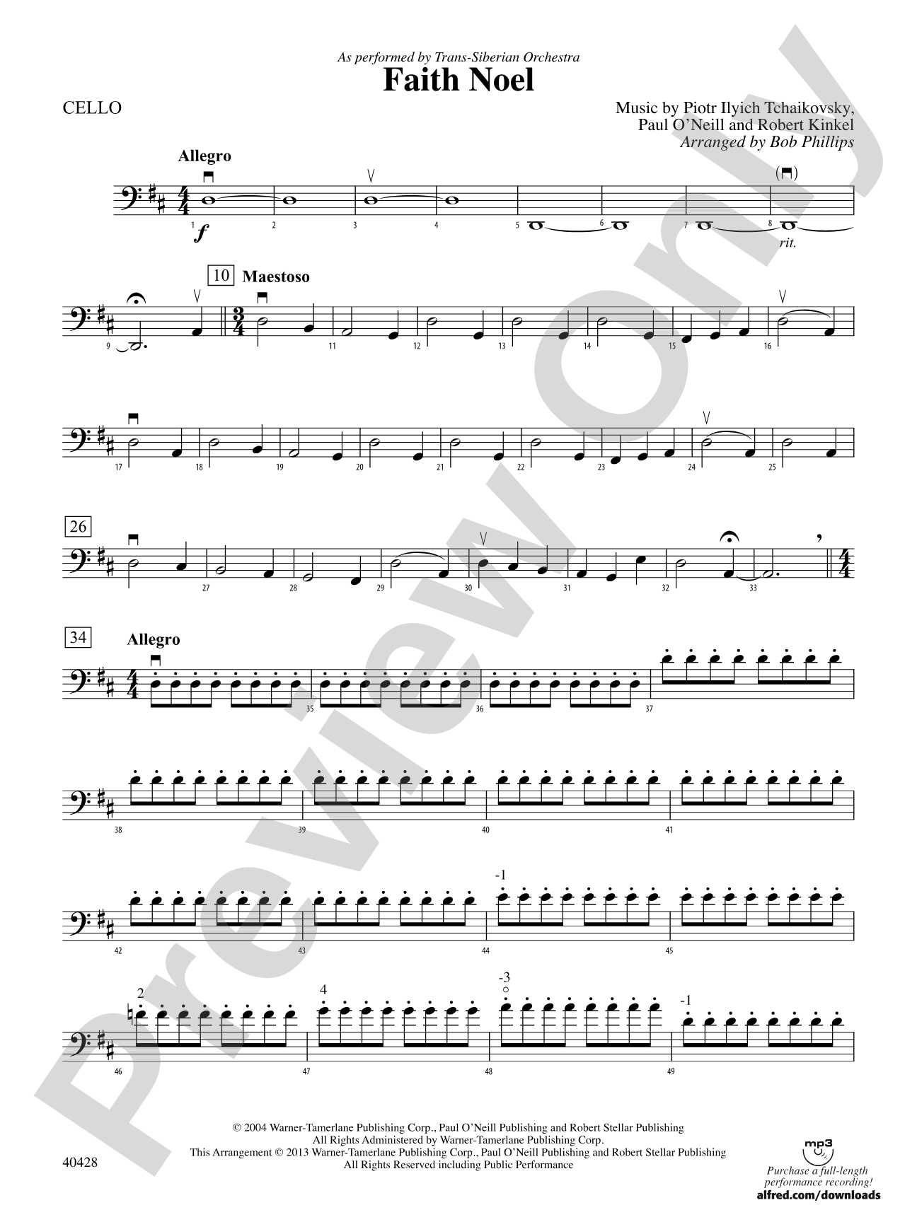 Faith Noel: Cello