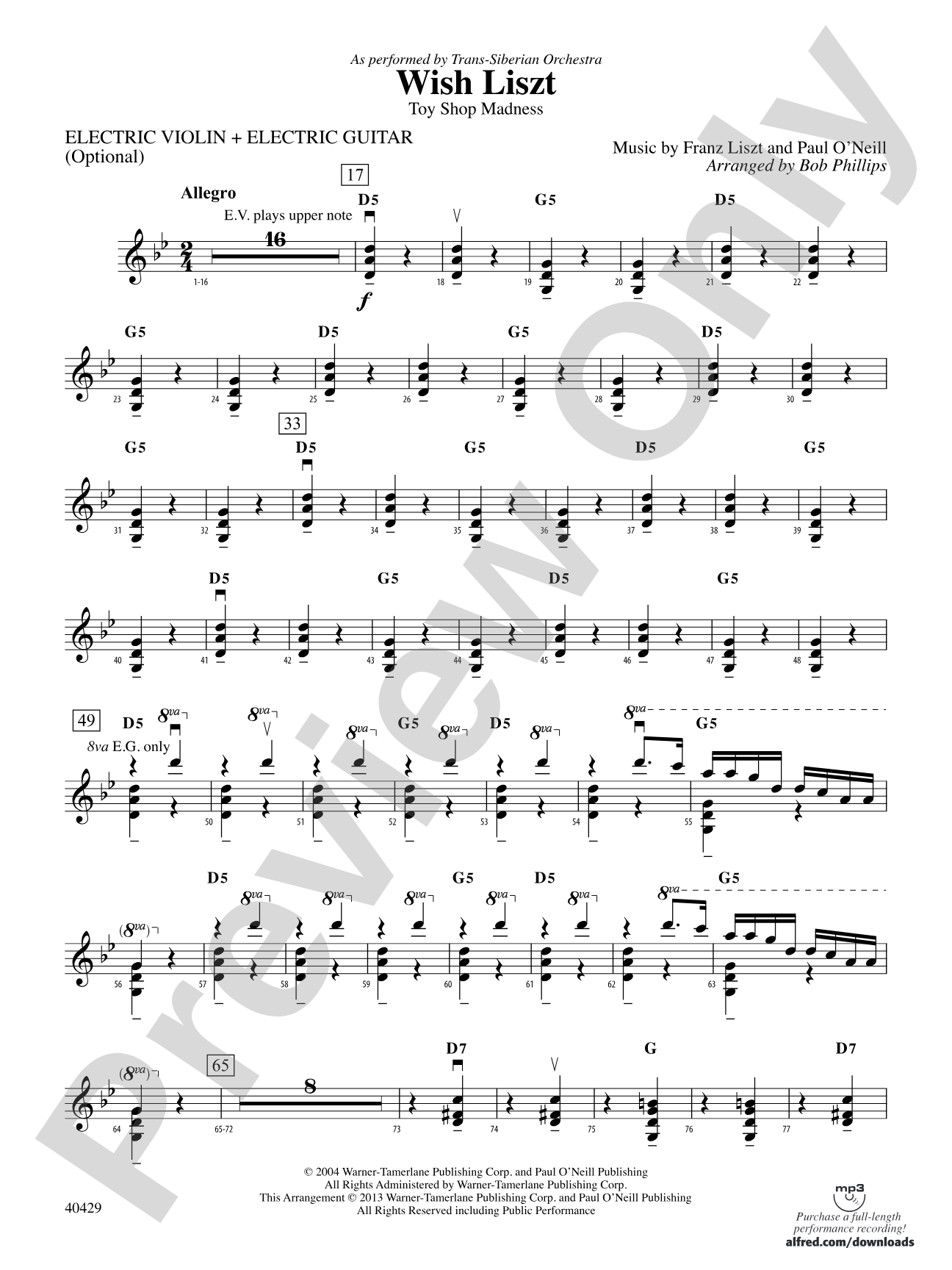 Wish Liszt: Electric Violin