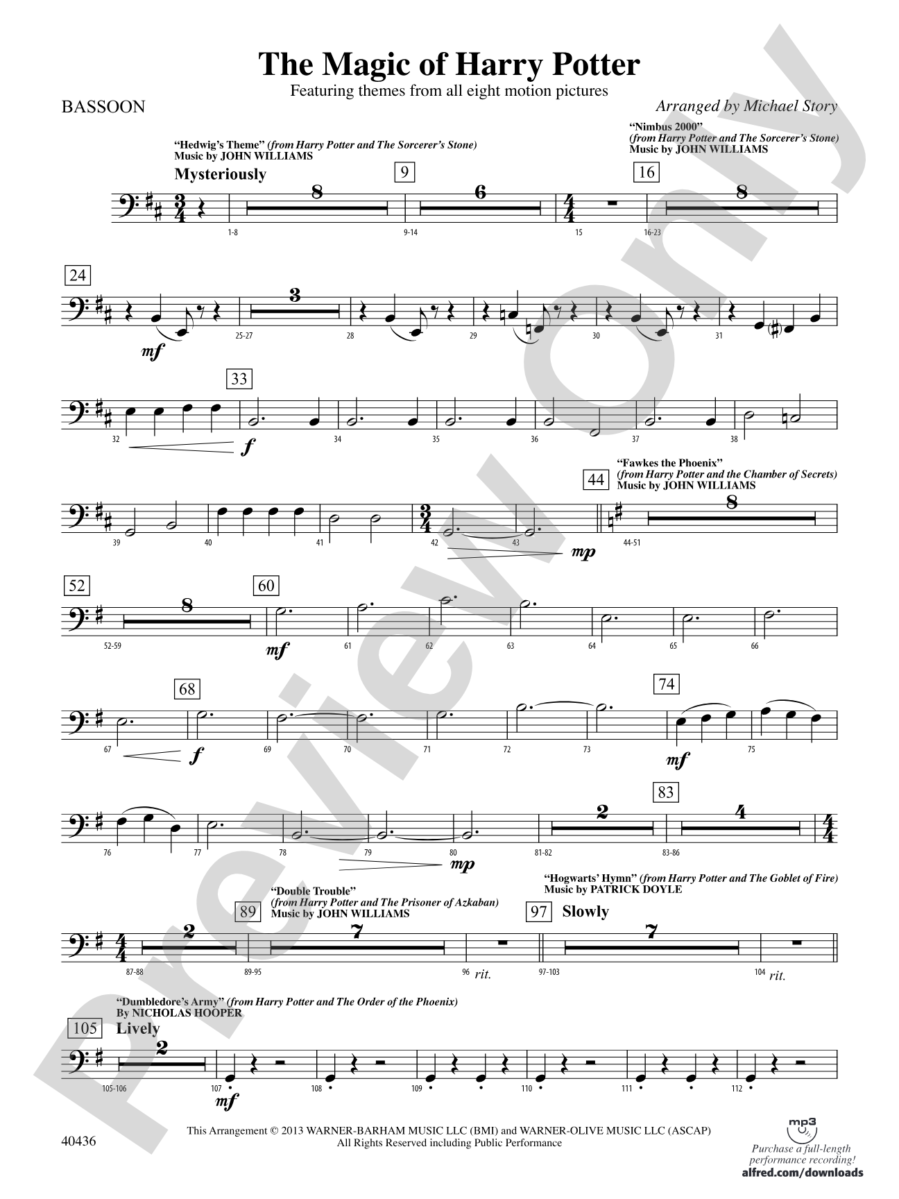 The Magic of Harry Potter: Bassoon