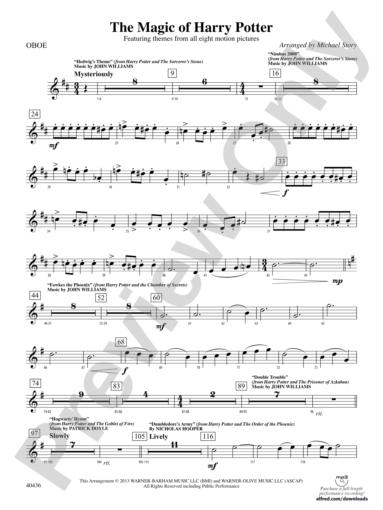 The Magic of Harry Potter: Oboe