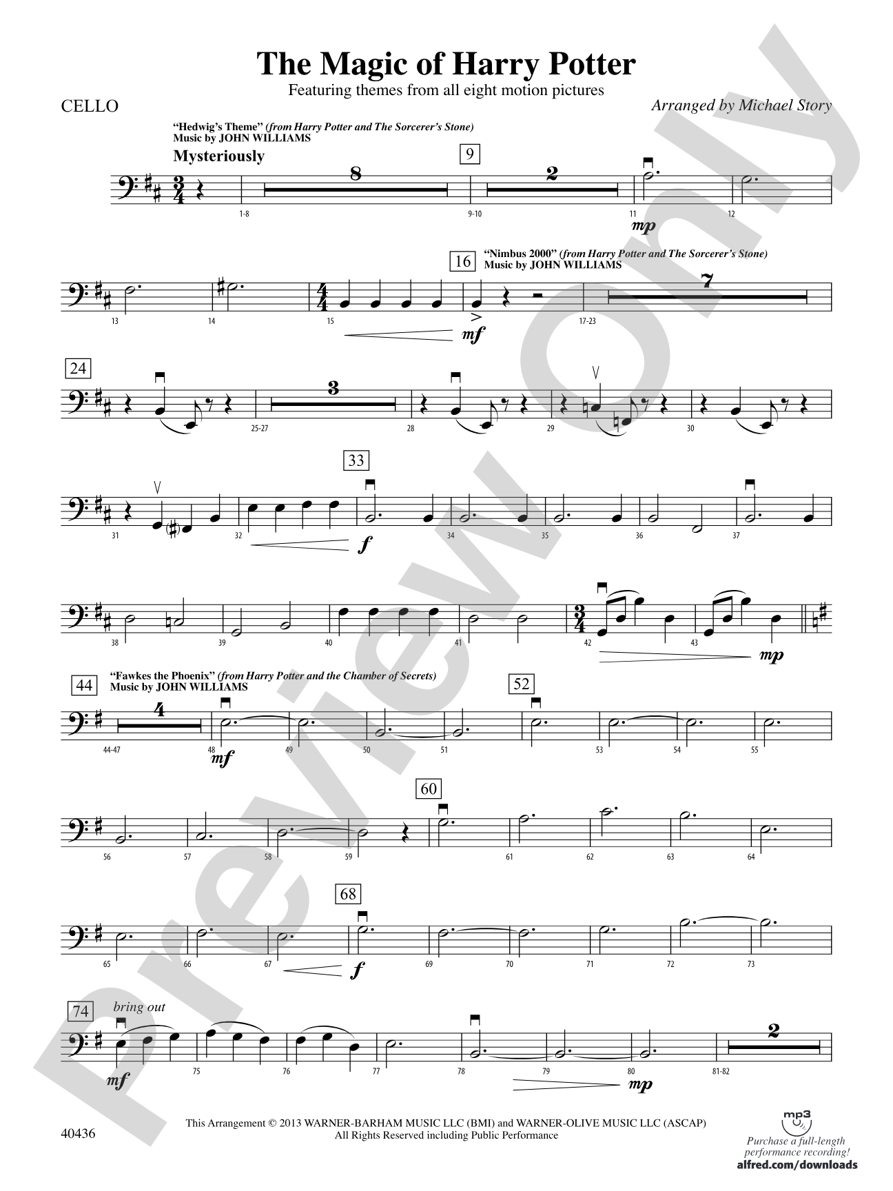 The Magic of Harry Potter: Cello
