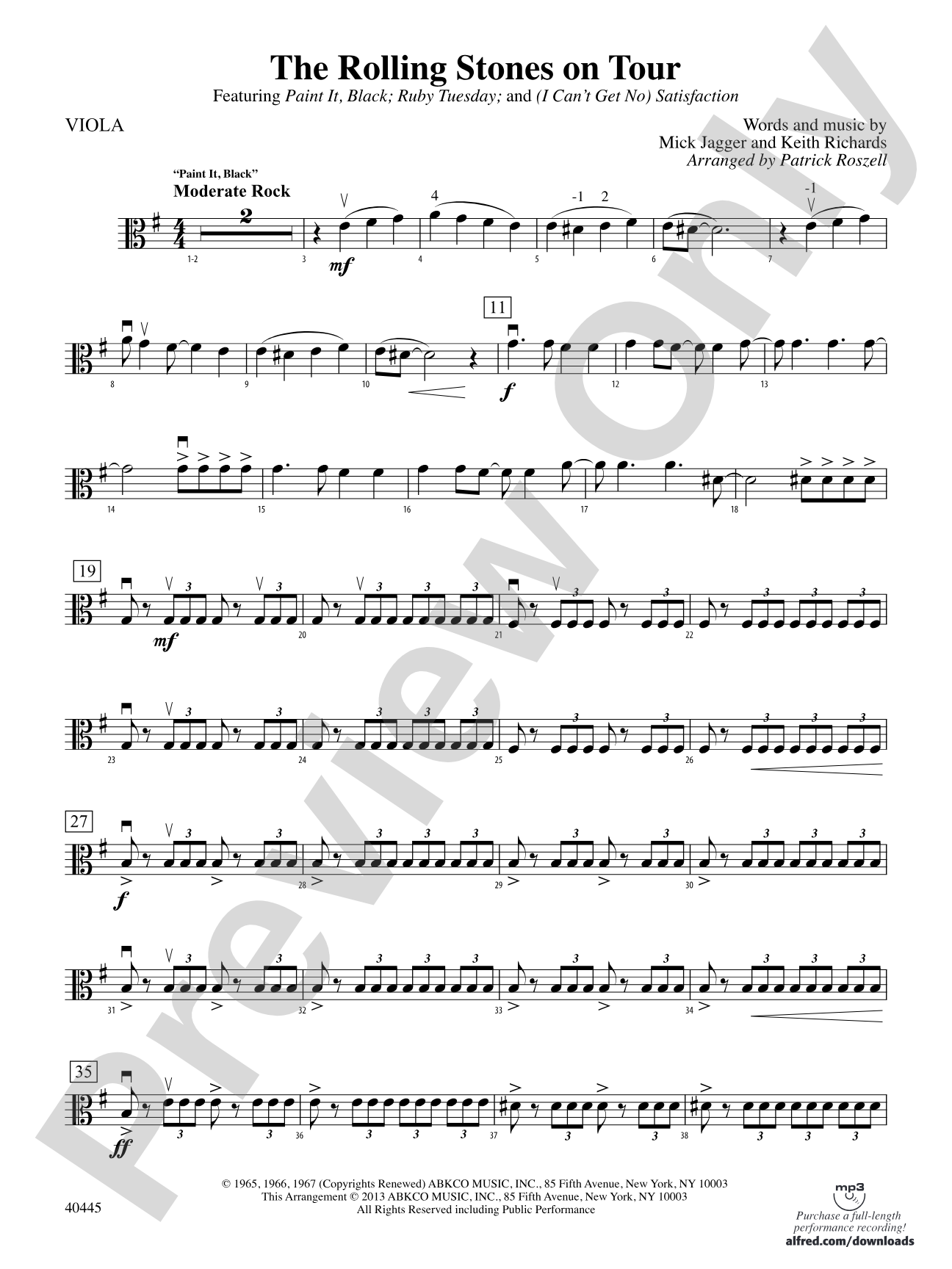 The Rolling Stones on Tour: Viola