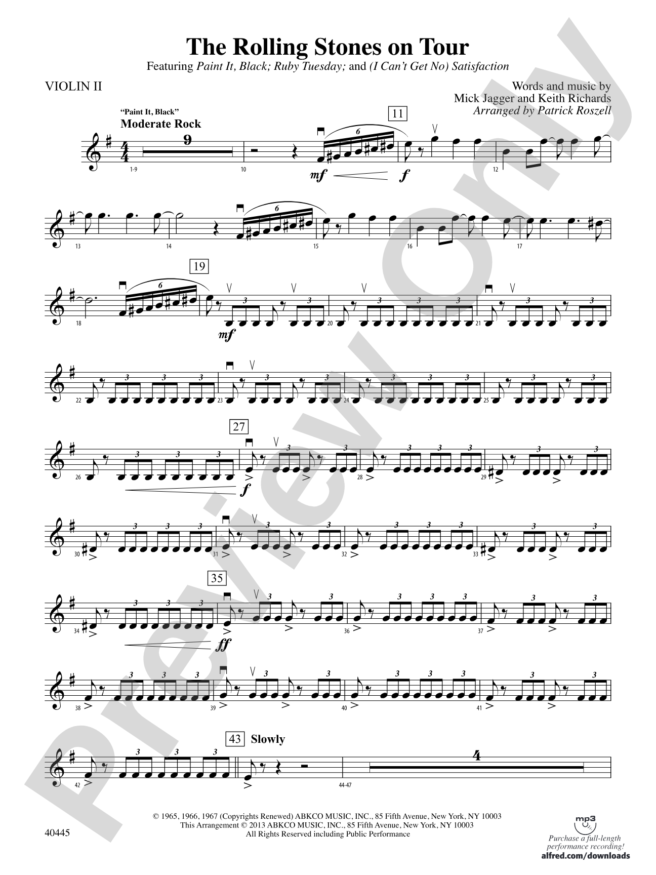 The Rolling Stones on Tour: 2nd Violin
