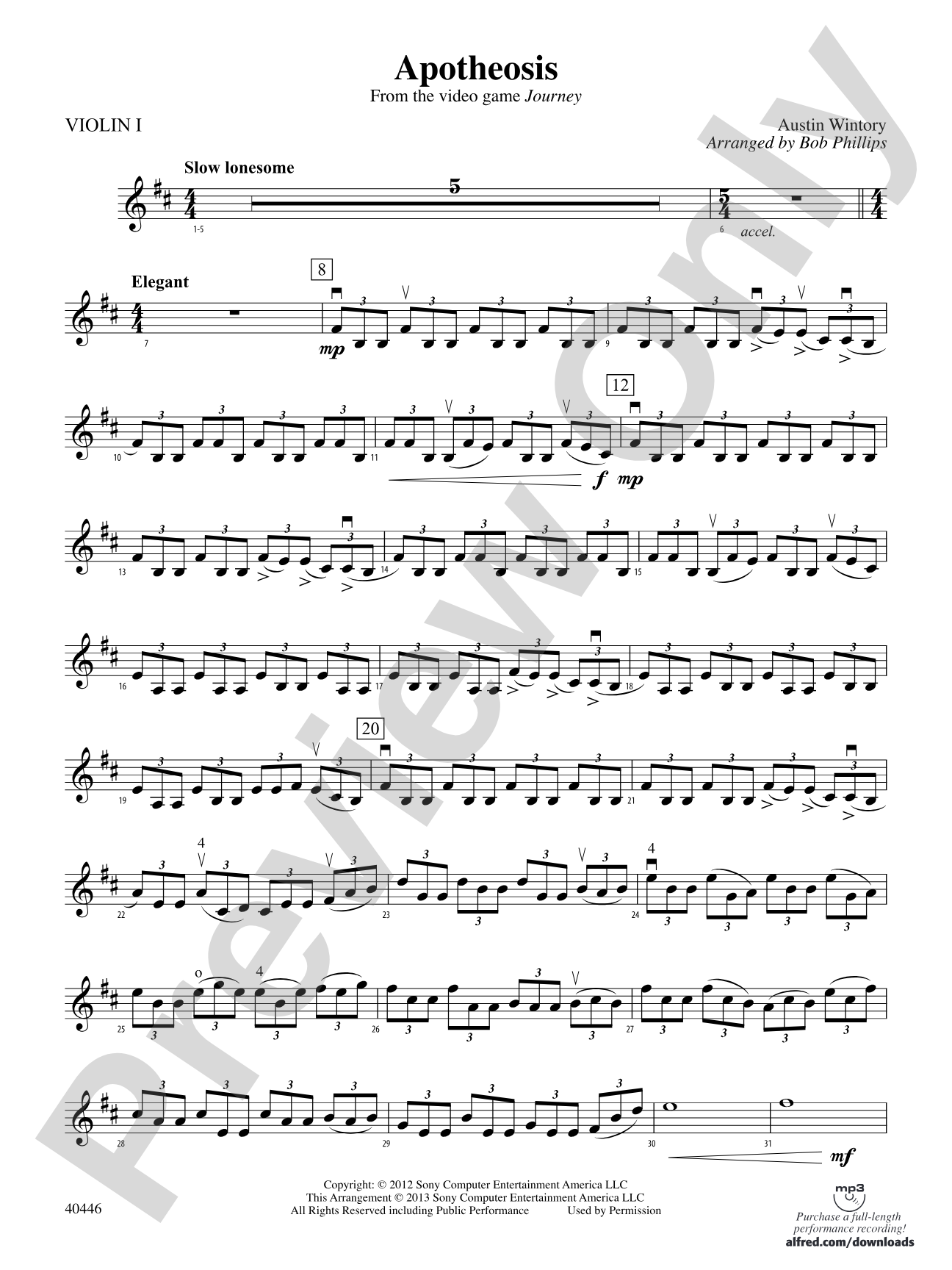 Apotheosis: 1st Violin