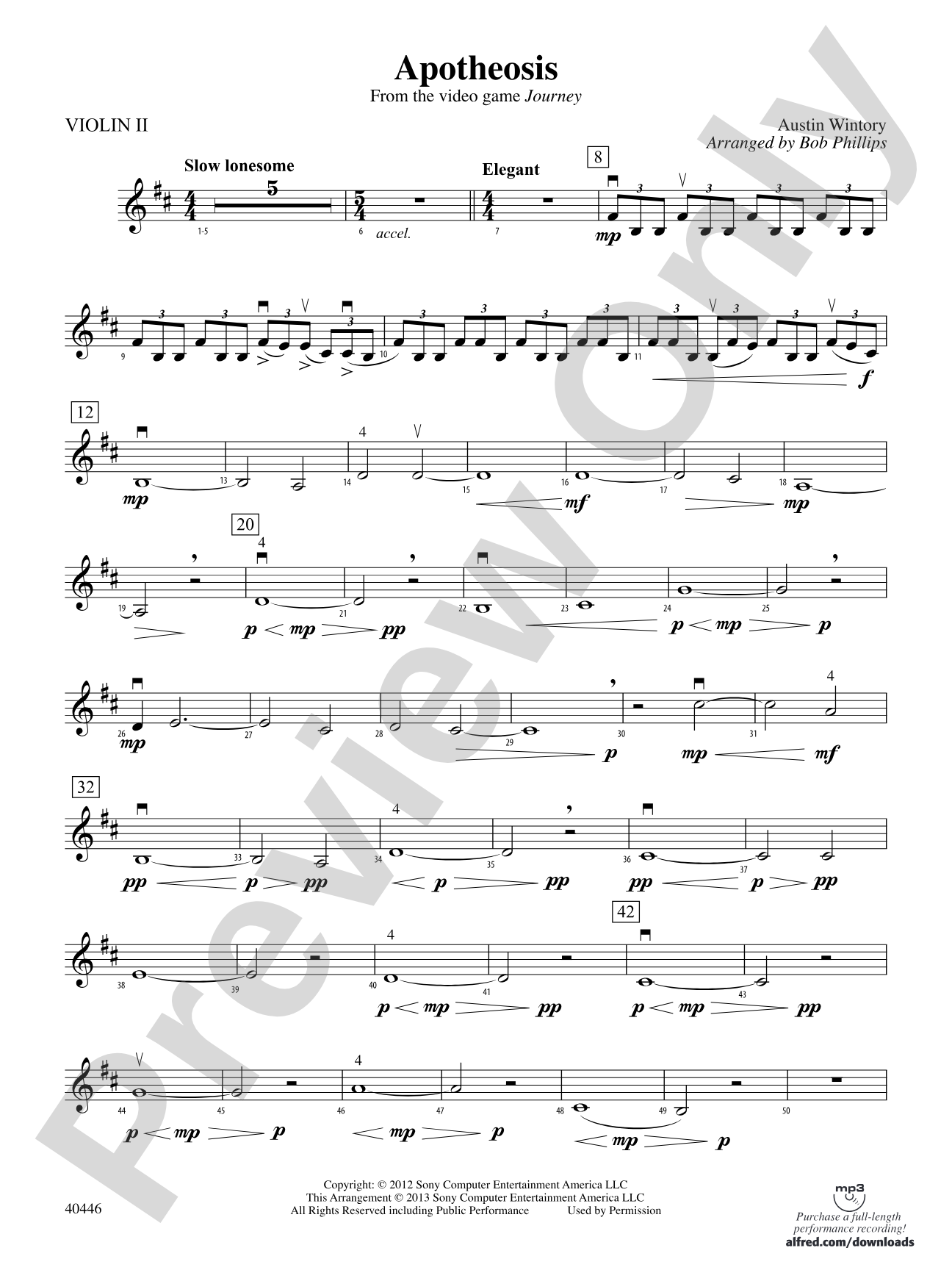 Apotheosis: 2nd Violin