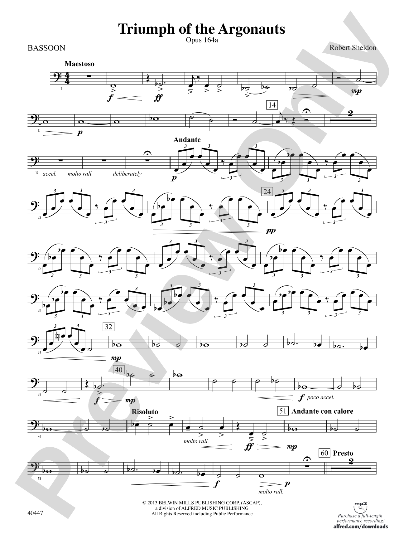 Triumph of the Argonauts: Bassoon
