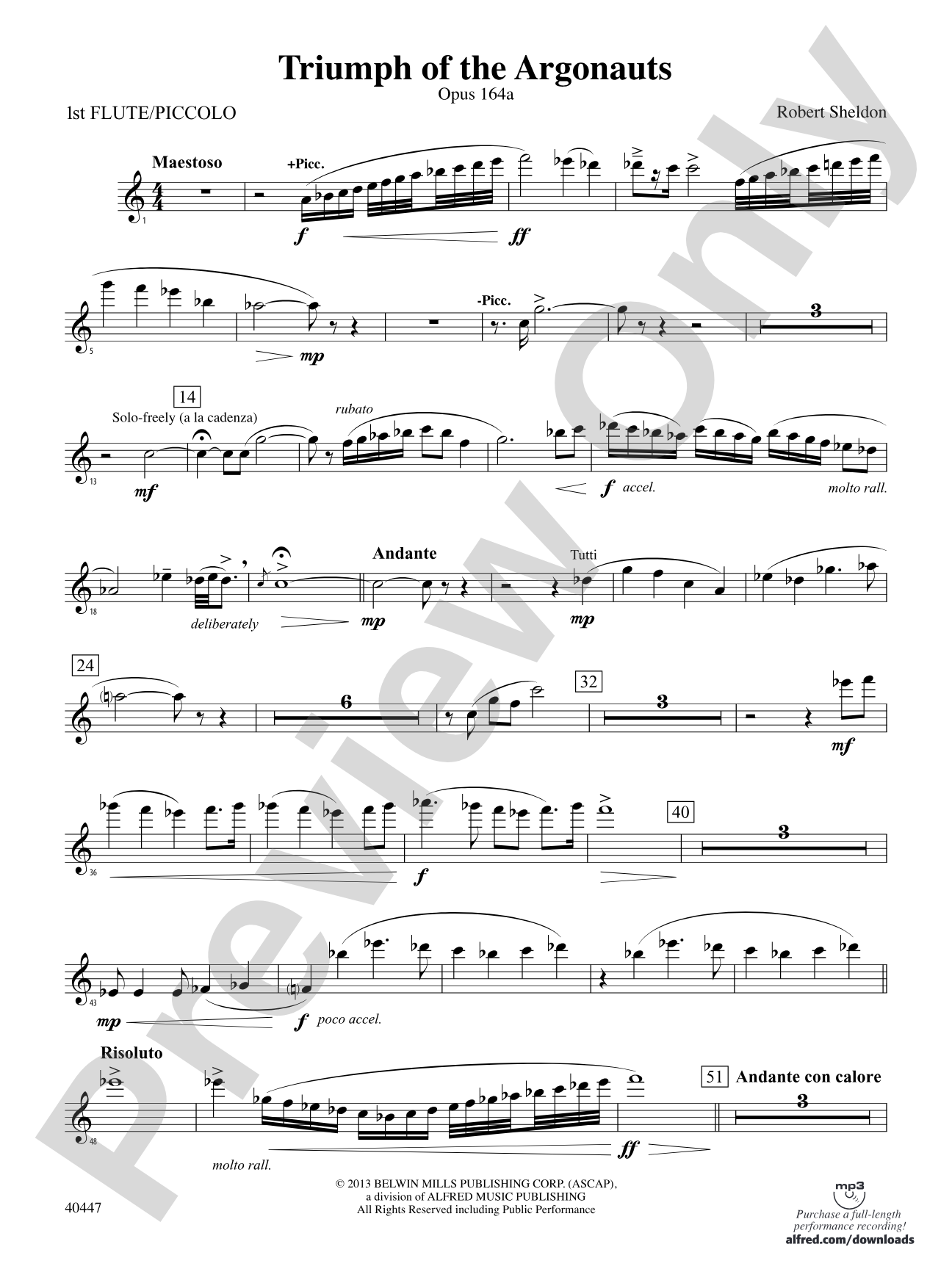 Triumph of the Argonauts: Flute