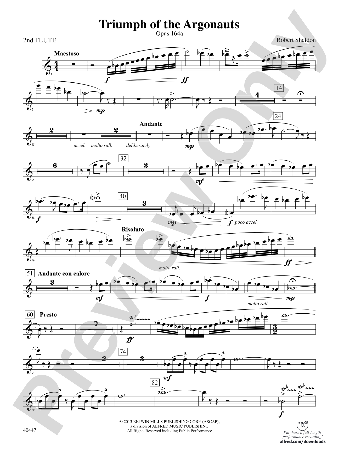 Triumph of the Argonauts: 2nd Flute