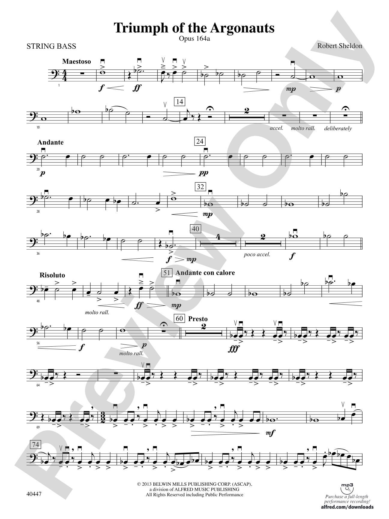 Triumph of the Argonauts: String Bass