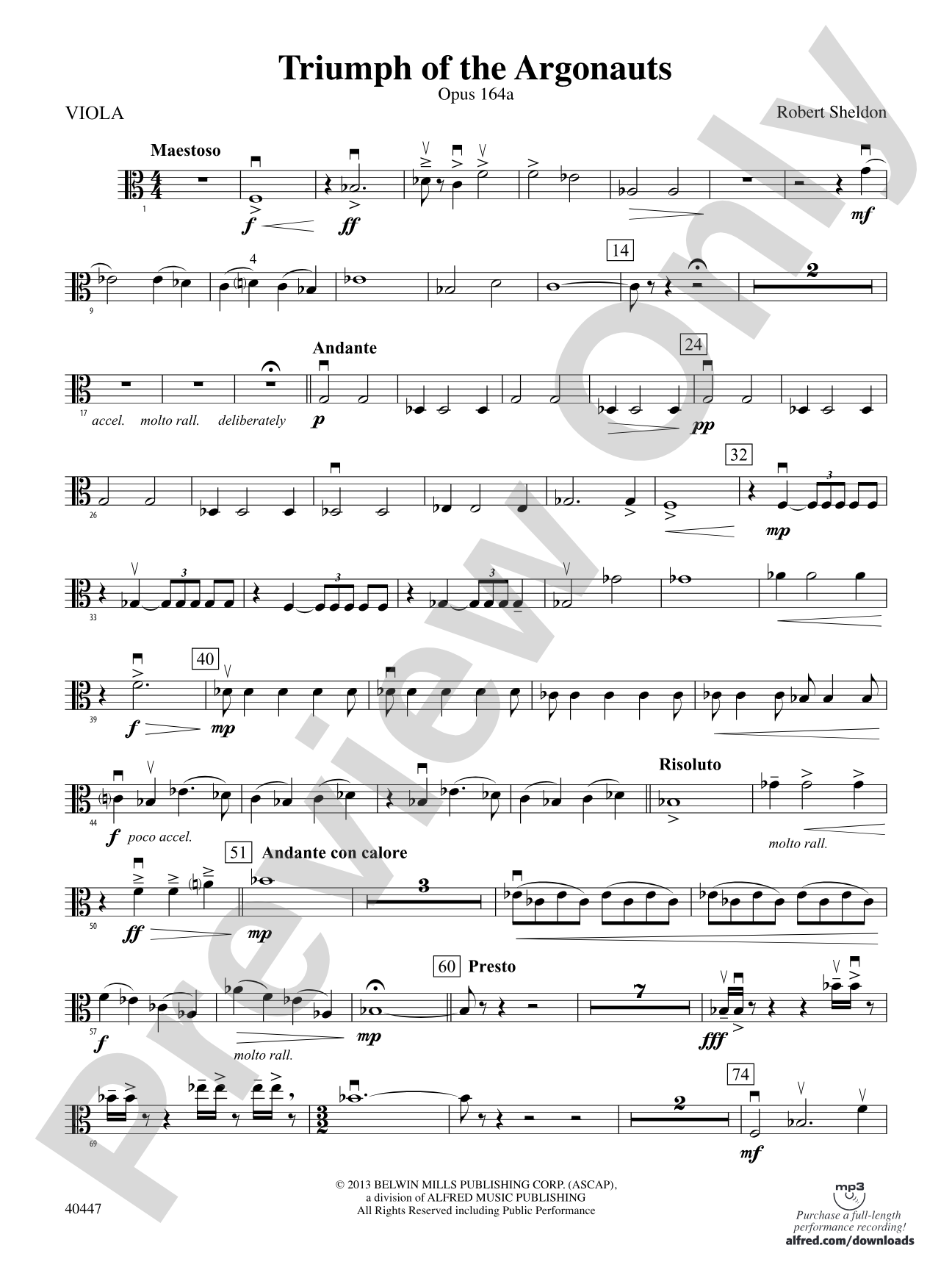 Triumph of the Argonauts: Viola