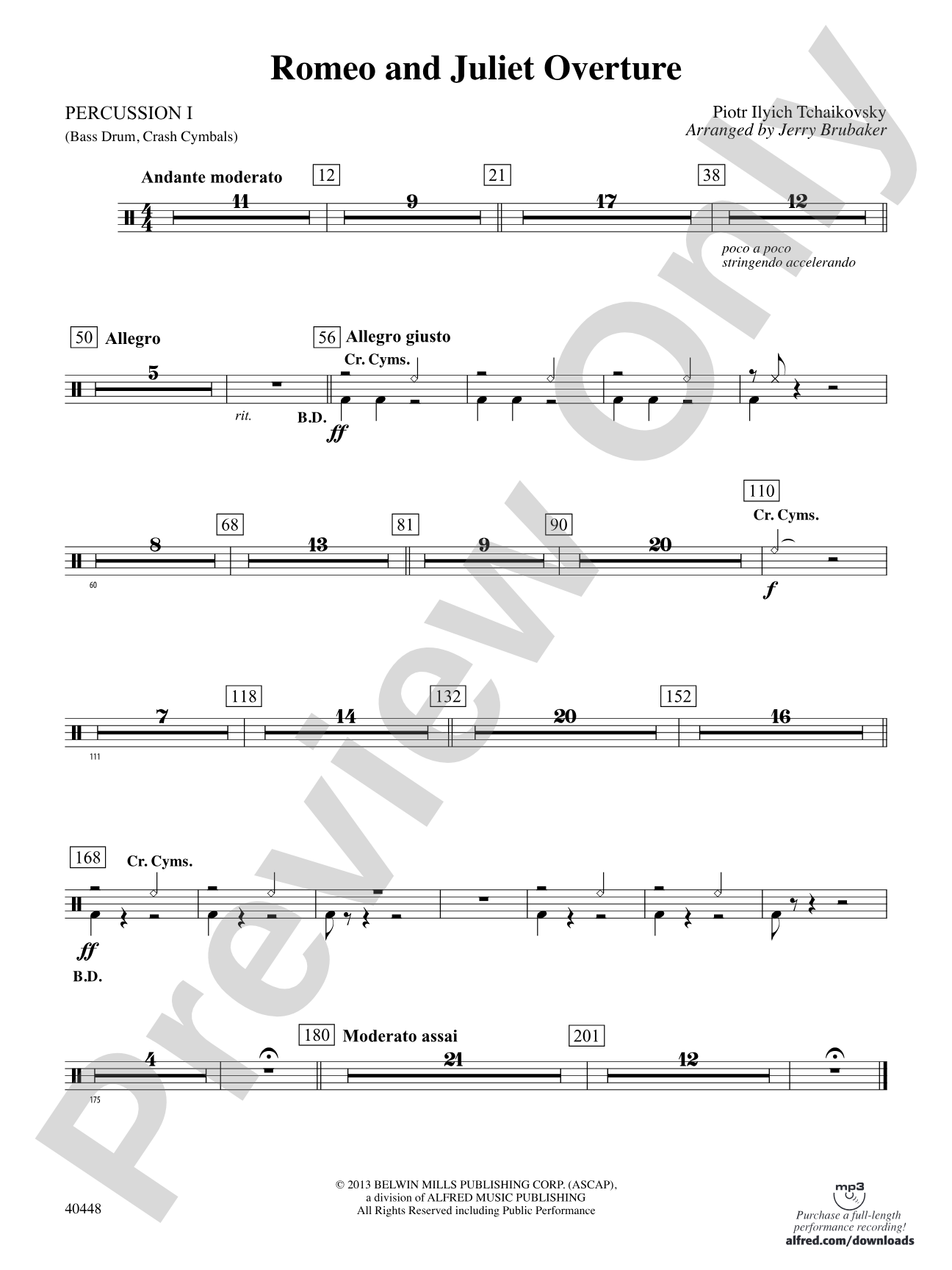 Romeo and Juliet Overture: 1st Percussion
