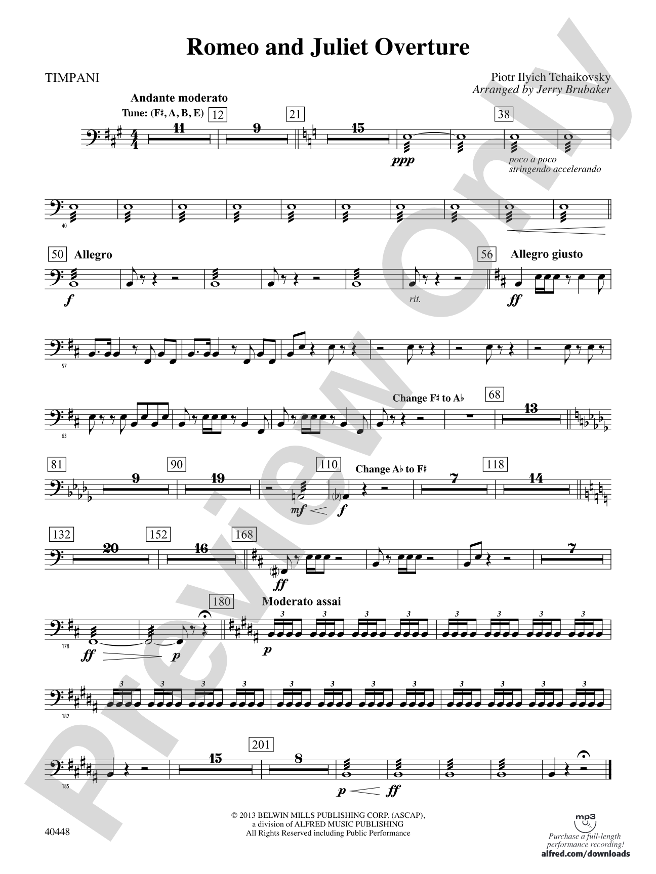 Romeo and Juliet Overture: Timpani