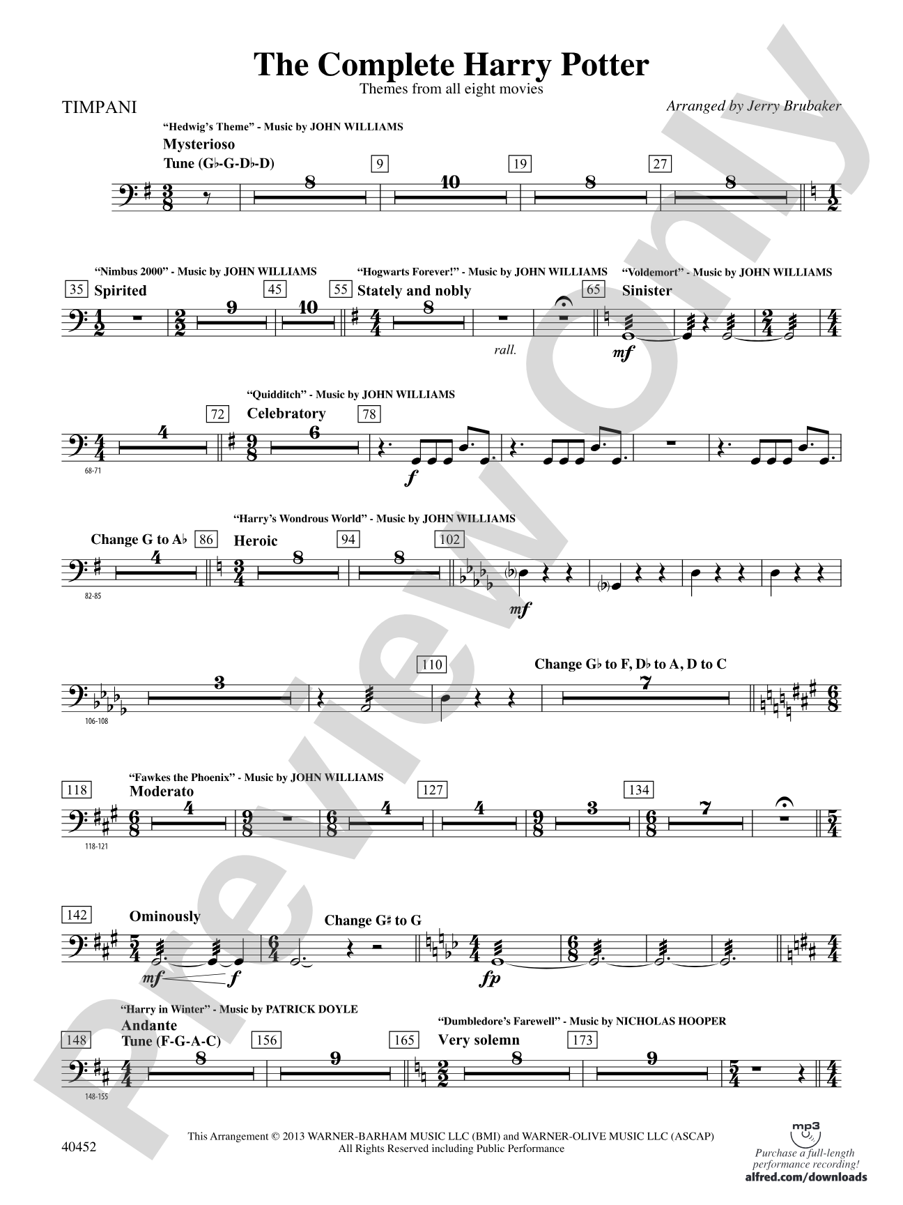 The Complete Harry Potter: Timpani